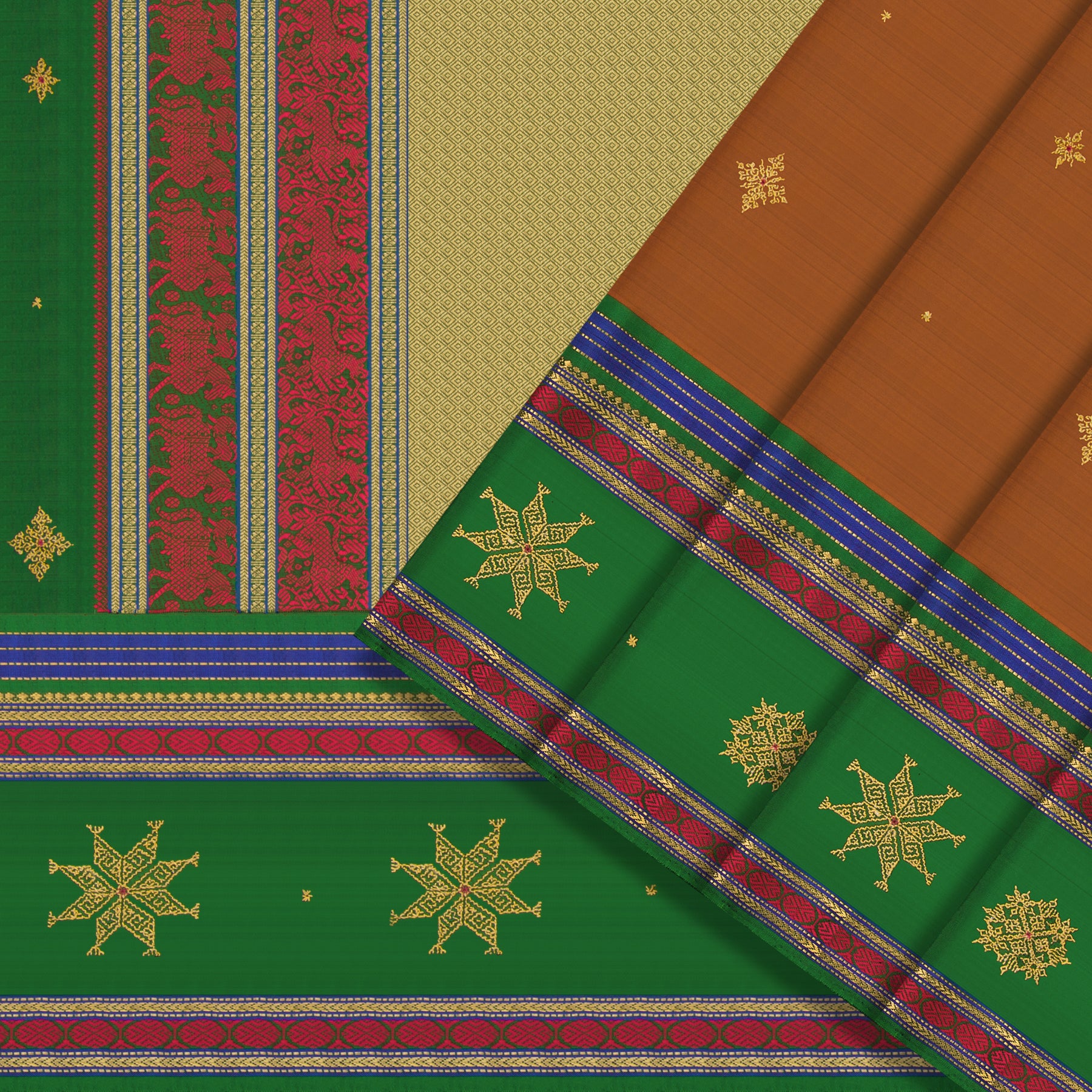 Kanakavalli X Kasuti Kanjivaram Silk Sari 22-040-HS001-12931 - Cover View