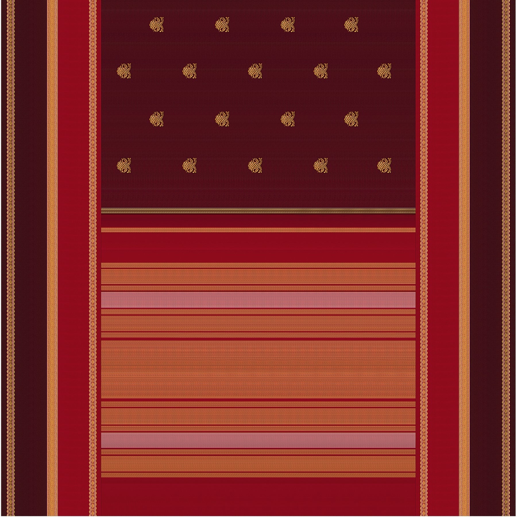 Kanakavalli Kanjivaram Silk Sari 22-040-HS001-12945 - Full View