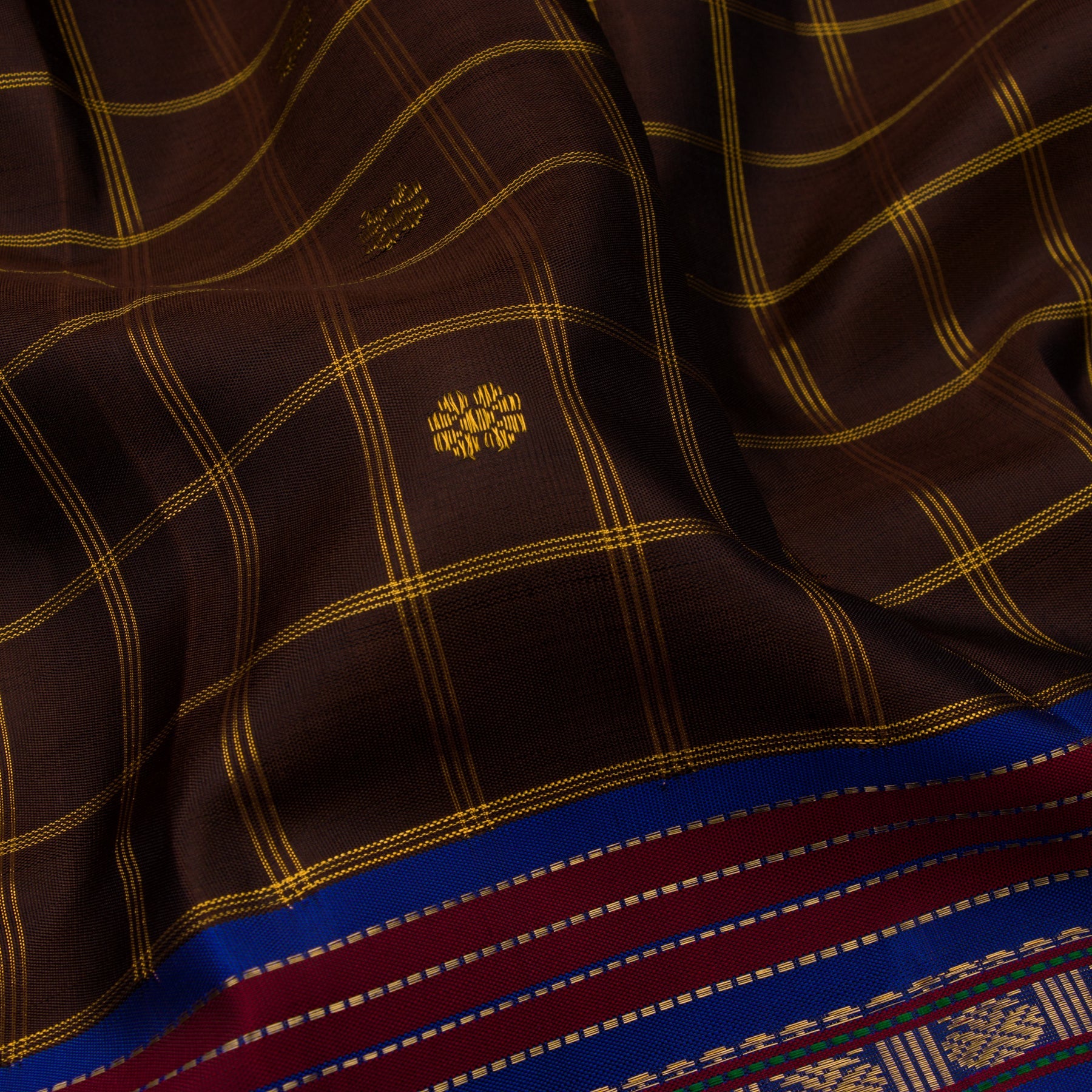 Kanakavalli Kanjivaram Silk Sari 22-040-HS001-13549 - Fabric View