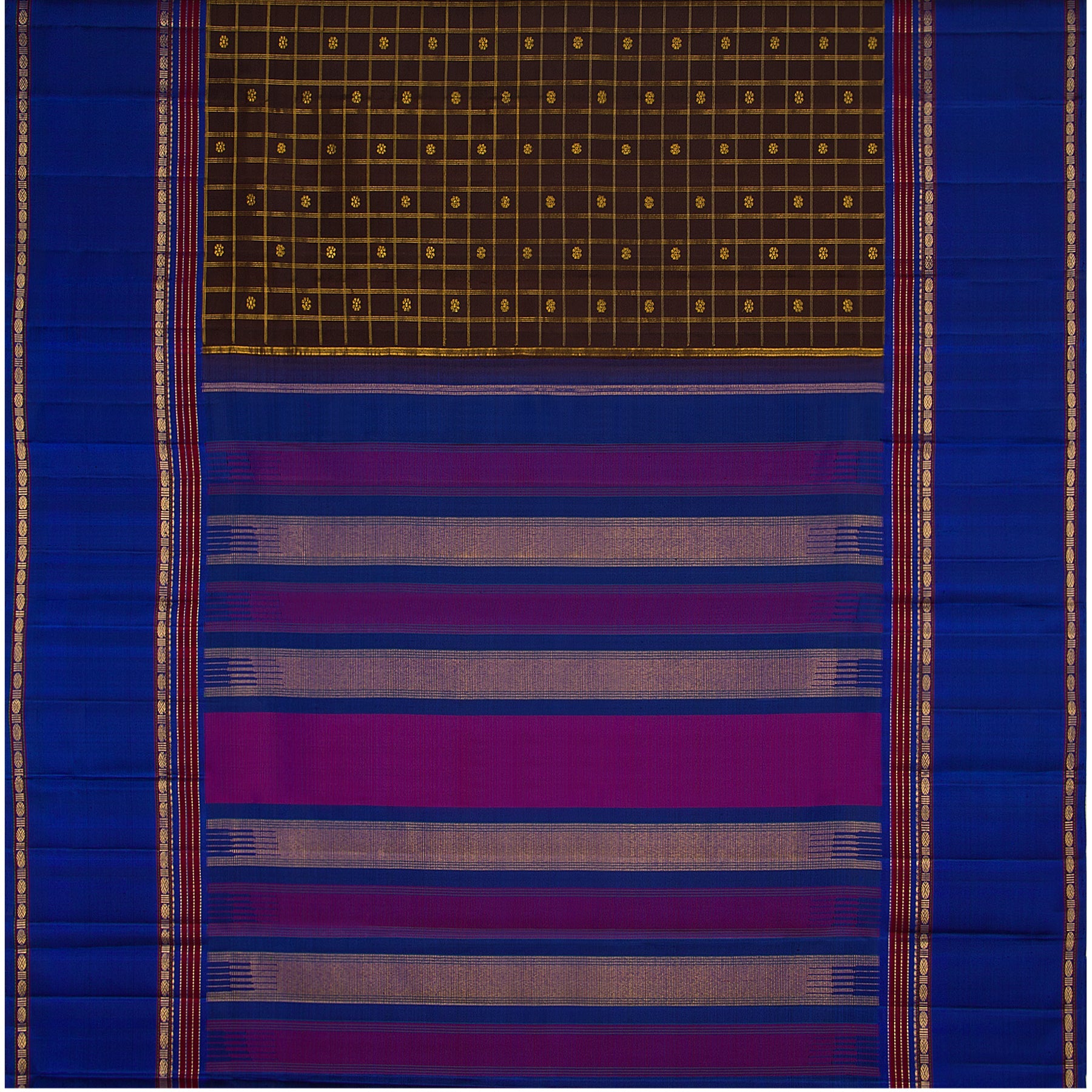 Kanakavalli Kanjivaram Silk Sari 22-040-HS001-13549 - Full View
