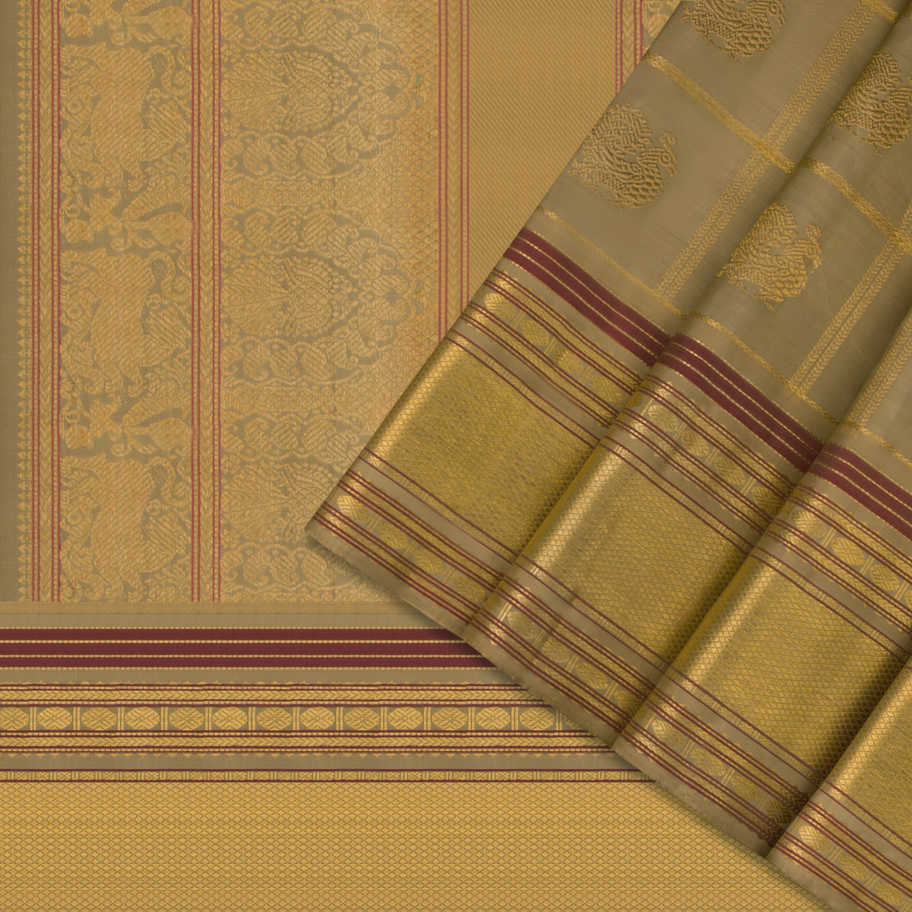 Kanakavalli Kanjivaram Silk Sari 22-040-HS001-13552 - Cover View
