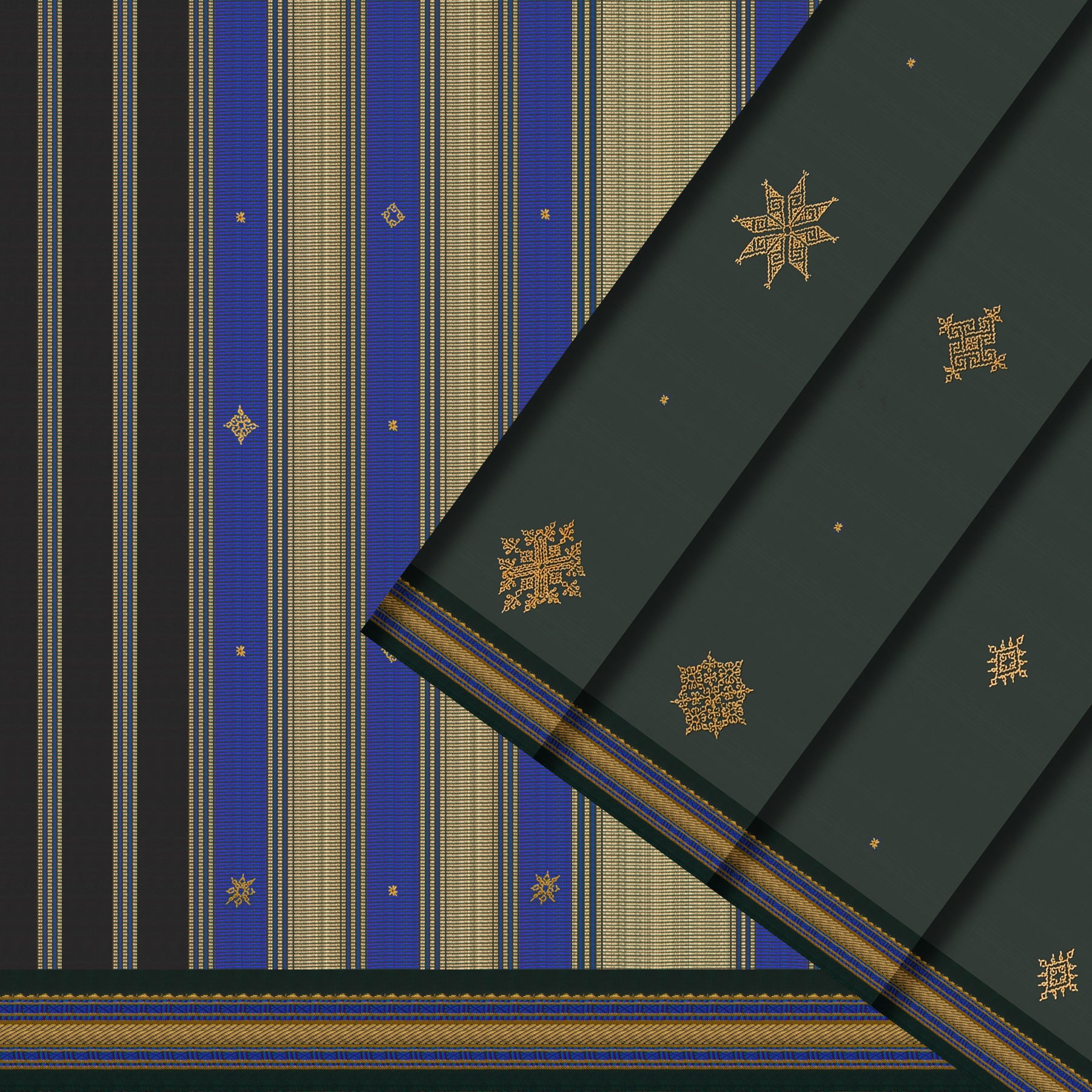 Kanakavalli X Kasuti Kanjivaram Silk Sari 22-040-HS001-15000 - Cover View