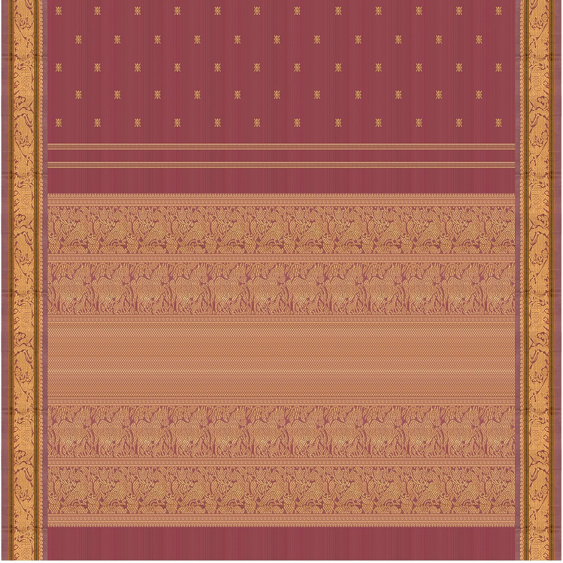 Kanakavalli Kanjivaram Silk Sari 22-041-HS001-07077 - Full View