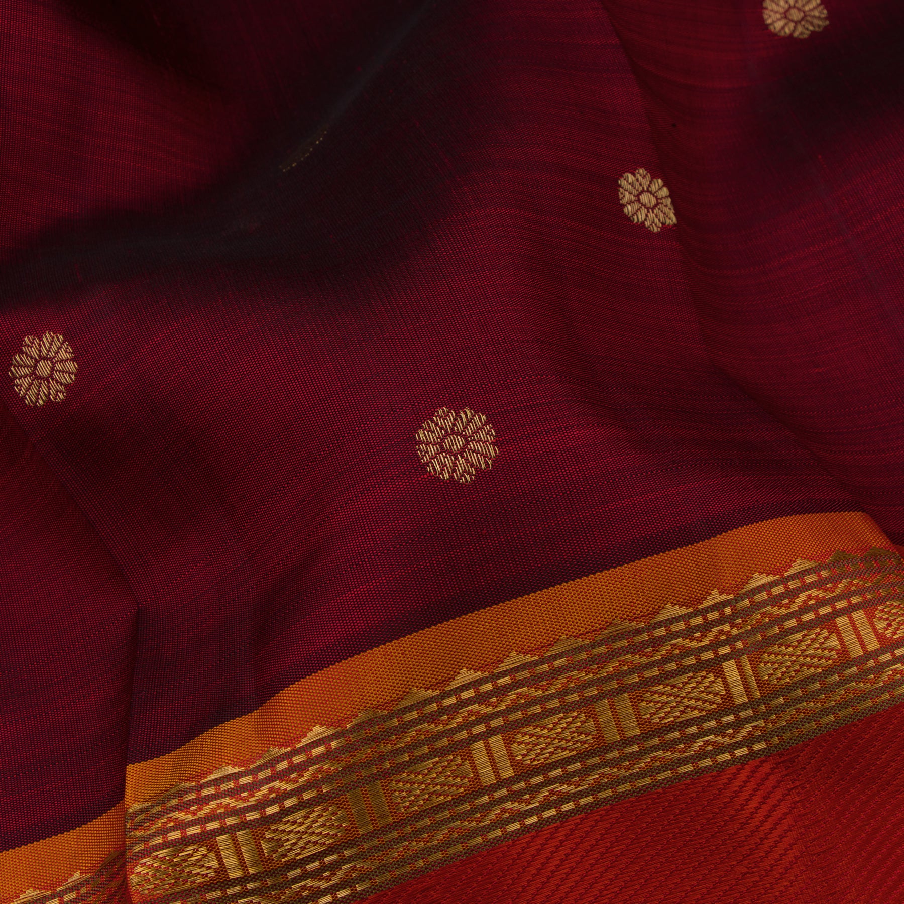 Kanakavalli Kanjivaram Silk Sari 22-041-HS001-14994 - Fabric View