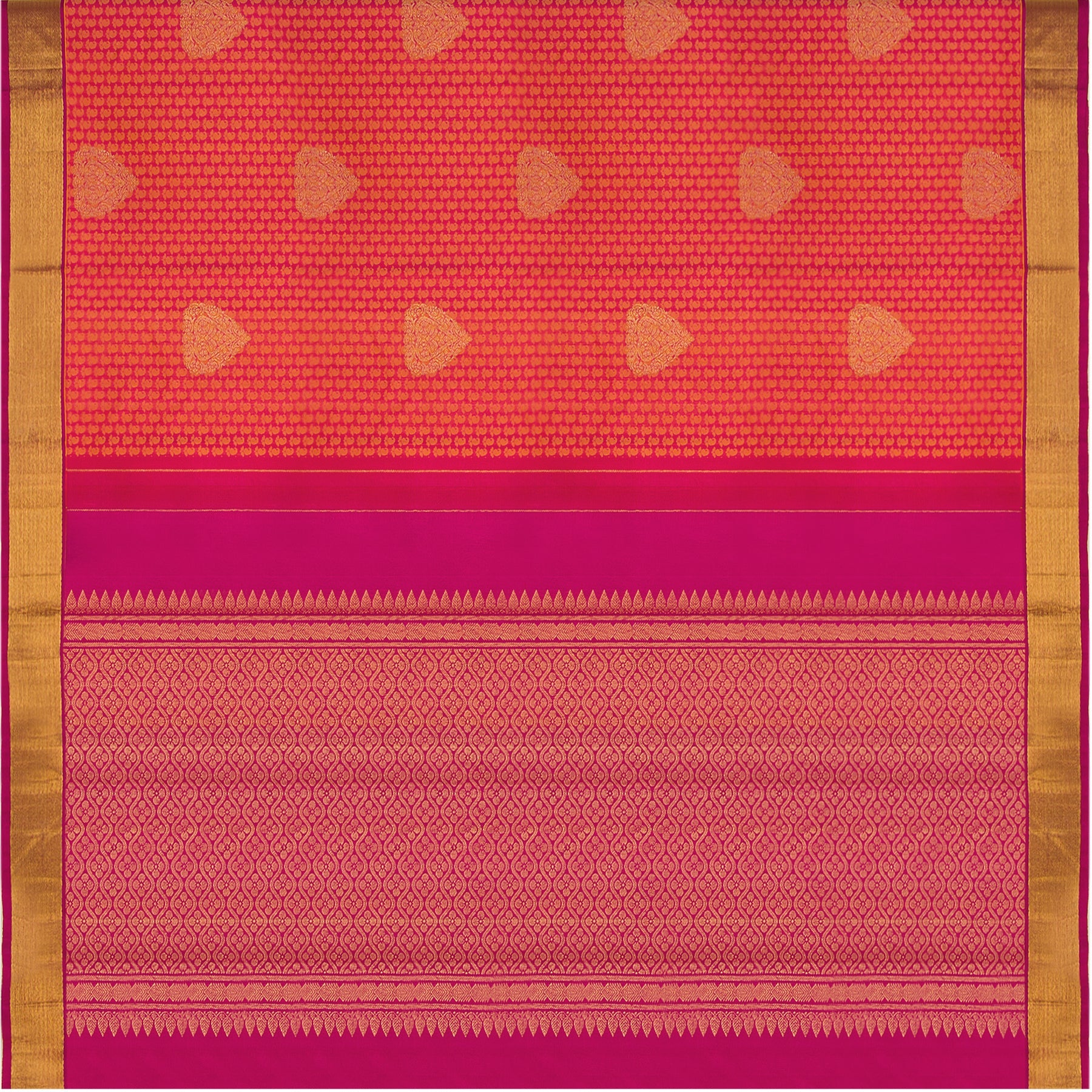 Kanakavalli Kanjivaram Silk Sari 22-092-HS001-04093 - Full View