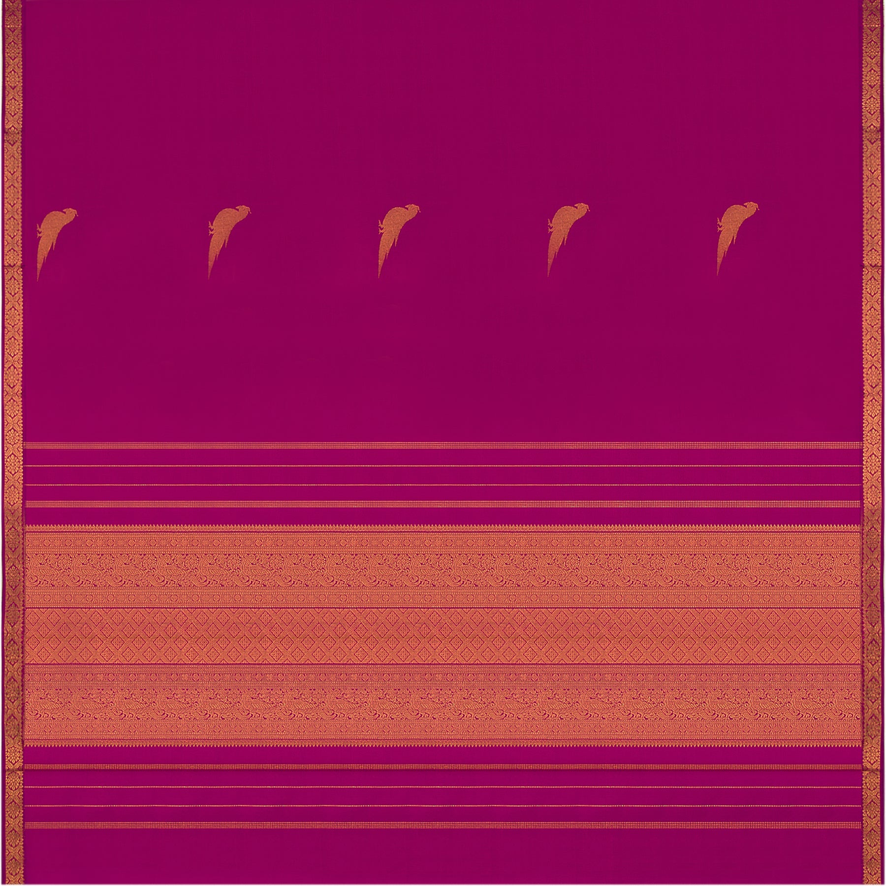 Kanakavalli Kanjivaram Silk Sari 22-100-HS001-04751 - Full View