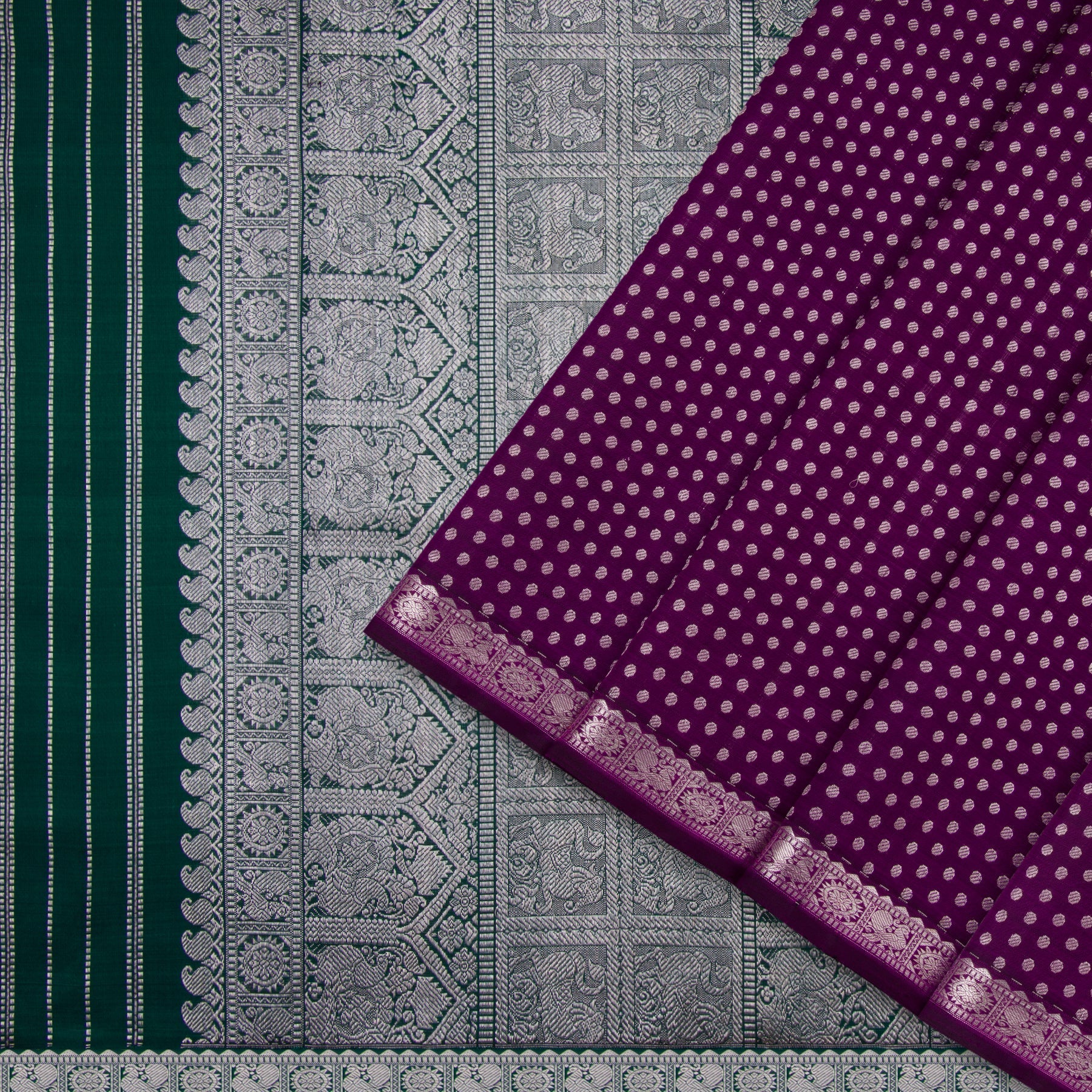 Kanakavalli Kanjivaram Silk Sari 22-100-HS001-08789 - Cover View
