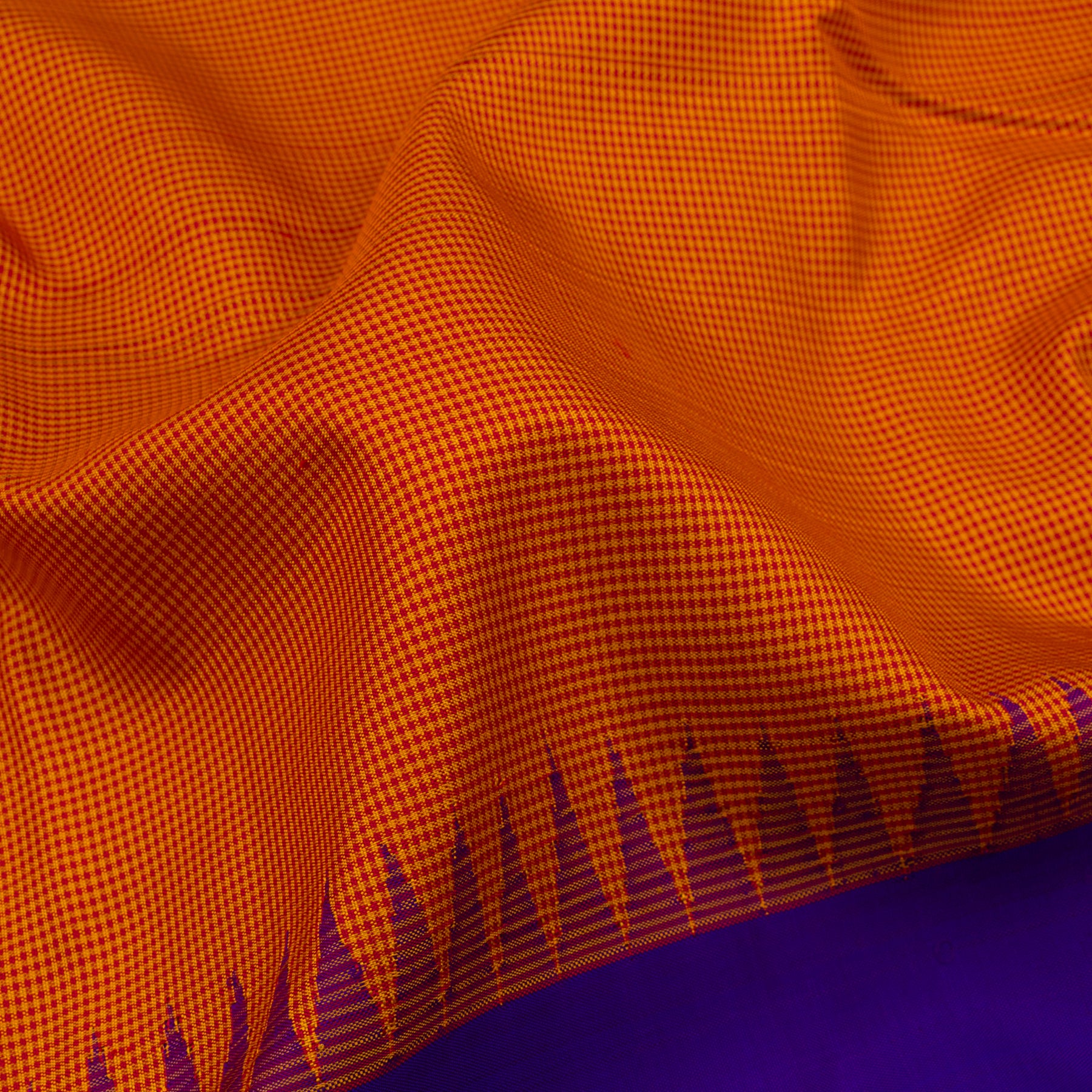Kanakavalli Kanjivaram Silk Sari 22-100-HS001-11722 - Fabric View