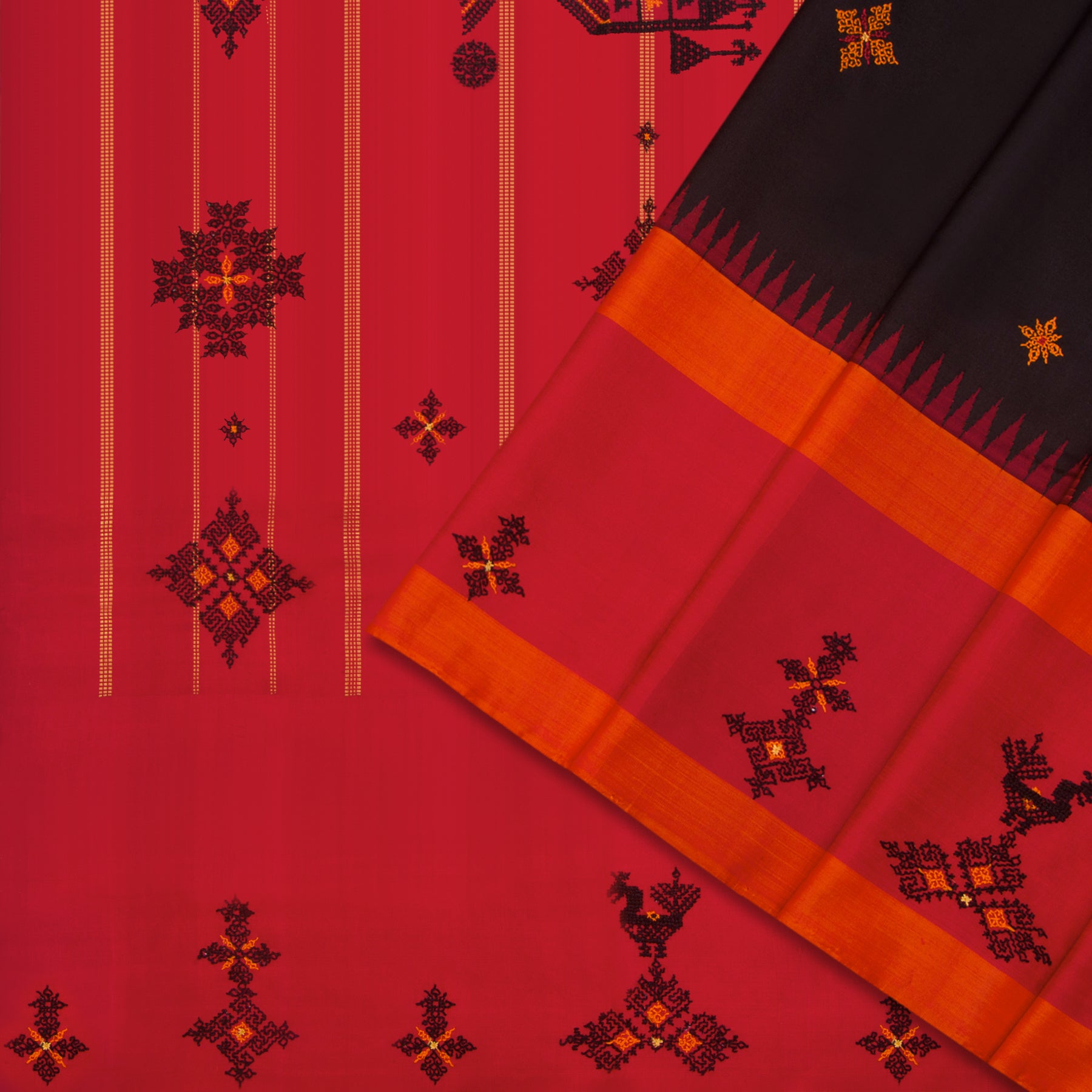 Kanakavalli Kanjivaram Silk Sari 22-100-HS001-11755 - Cover View