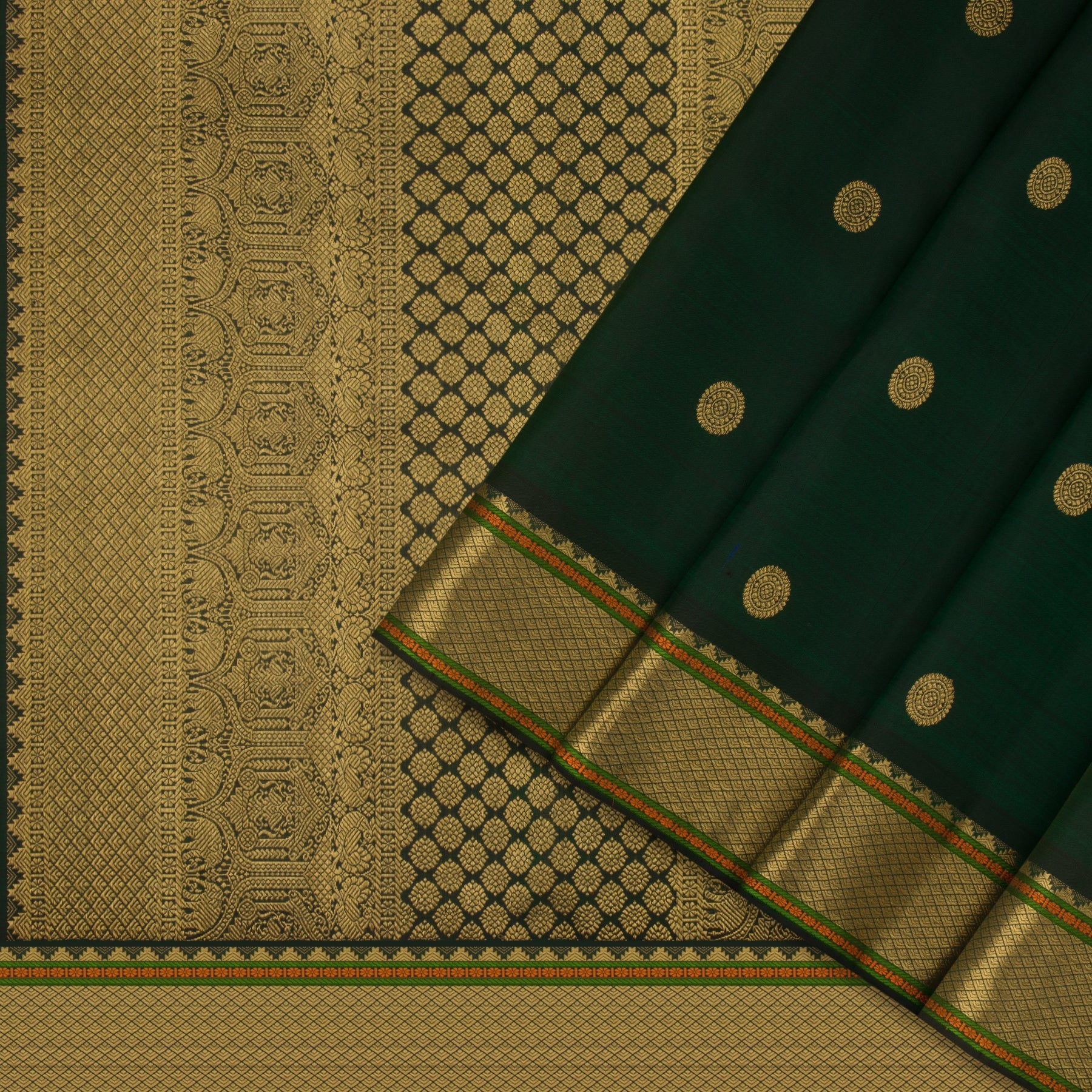 Kanakavalli Kanjivaram Silk Sari 22-100-HS001-11868 - Cover View