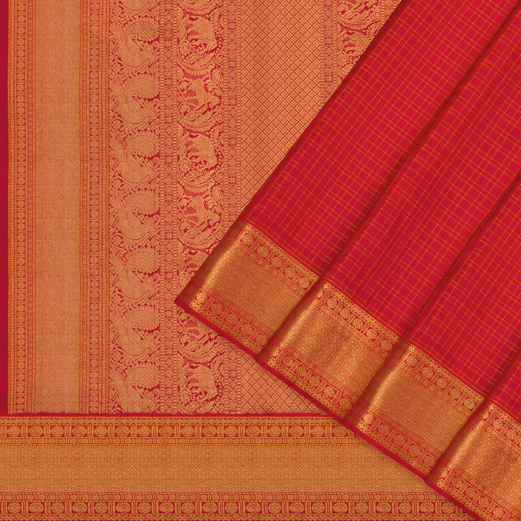Kanakavalli Kanjivaram Silk Sari 22-100-HS001-11885 - Cover View