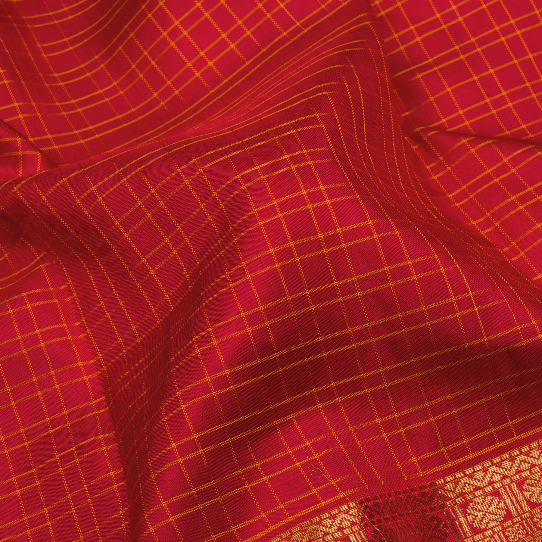 Kanakavalli Kanjivaram Silk Sari 22-100-HS001-11885 - Fabric View