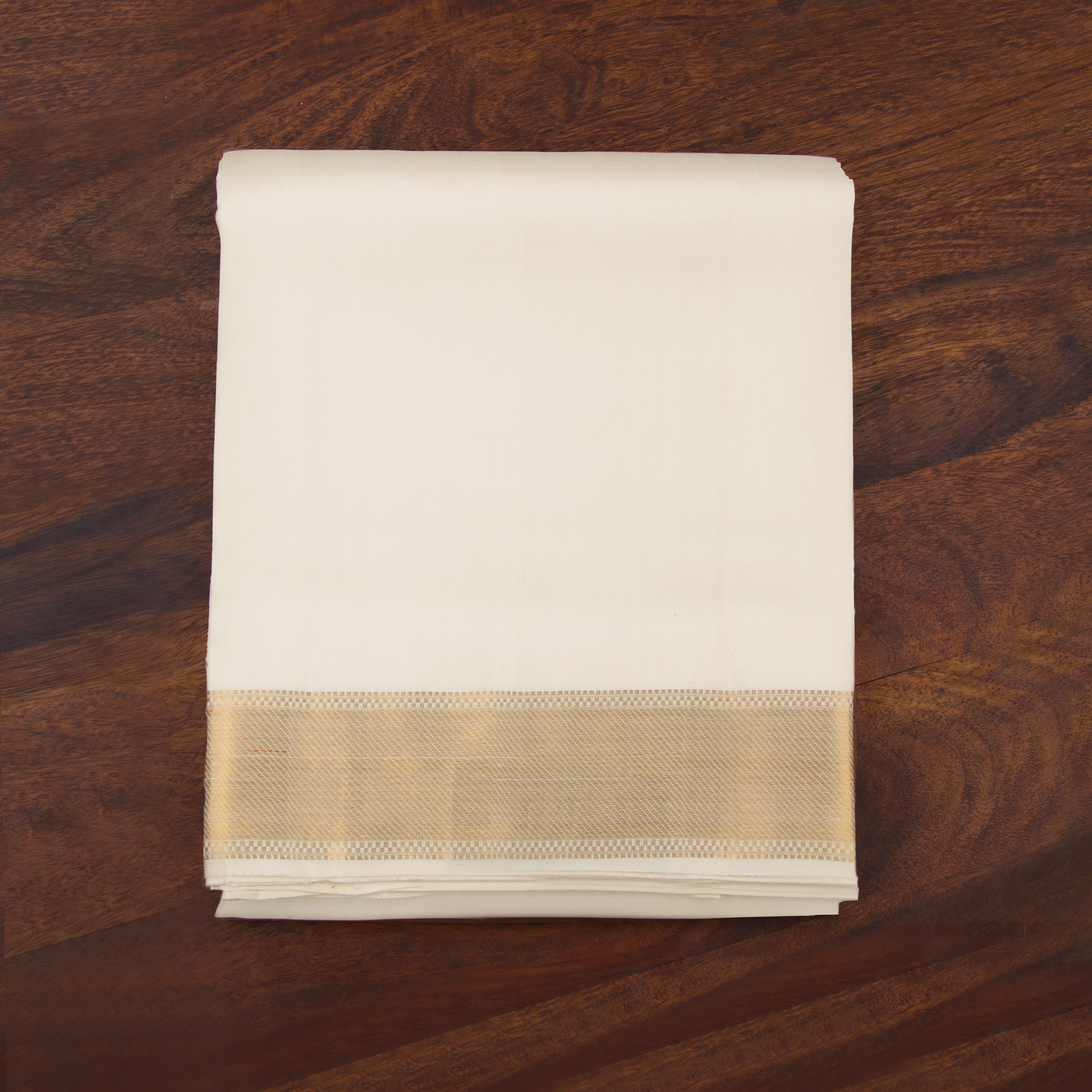 Kanakavalli Kanjivaram Silk Angavastram Set 22-110-HA001-10378 - Folded View