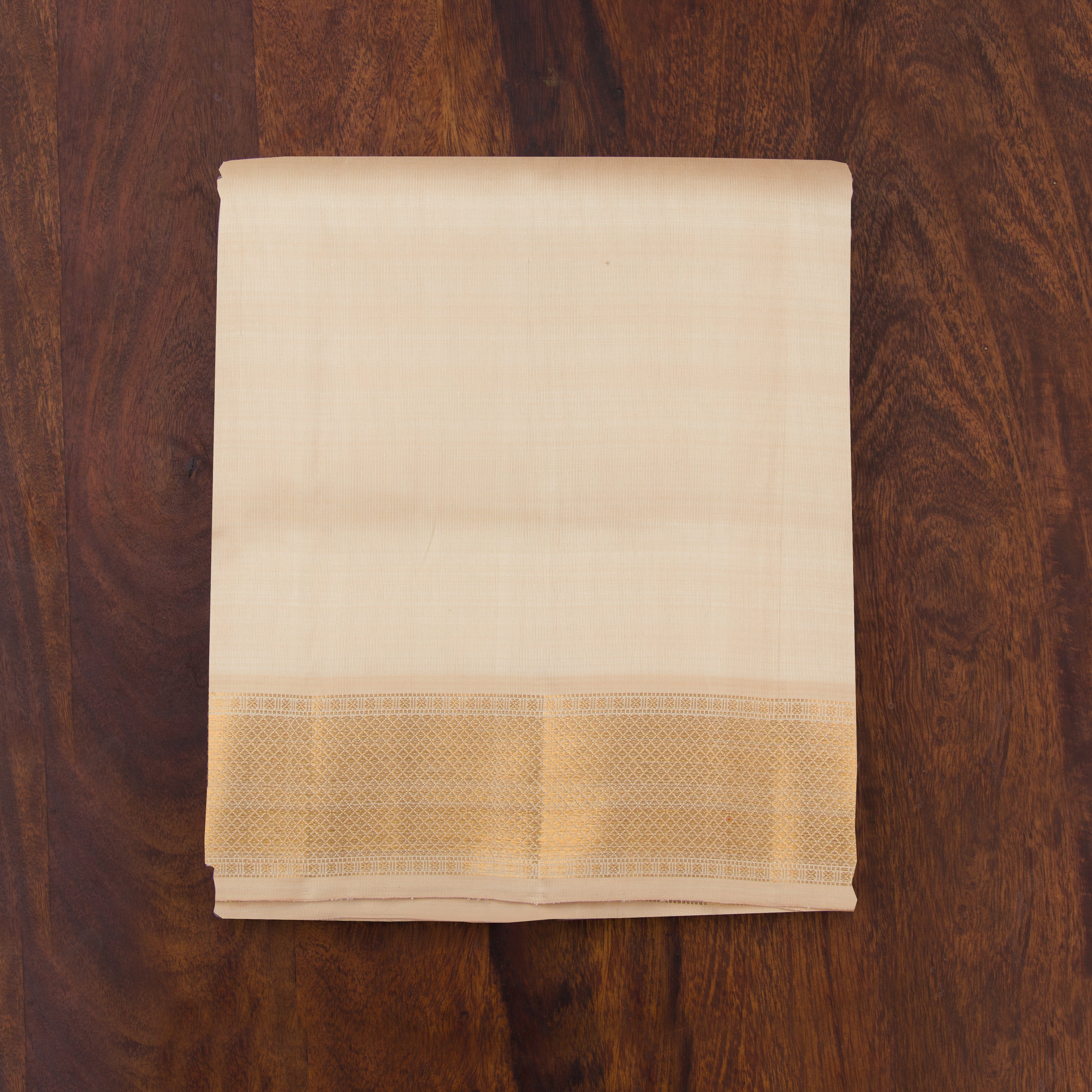 Kanakavalli Kanjivaram Silk Angavastram Set 23-110-HA001-00934 - Folded View