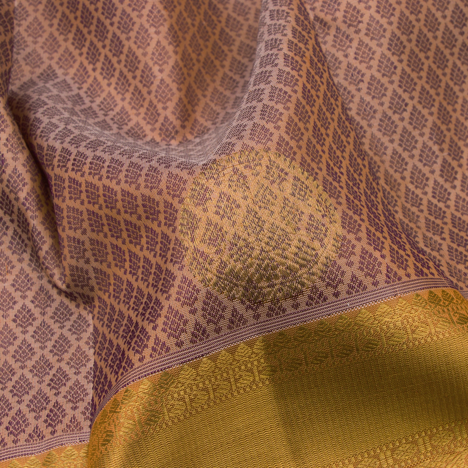 Kanakavalli Kanjivaram Silk Sari 22-110-HS001-04887 - Fabric View