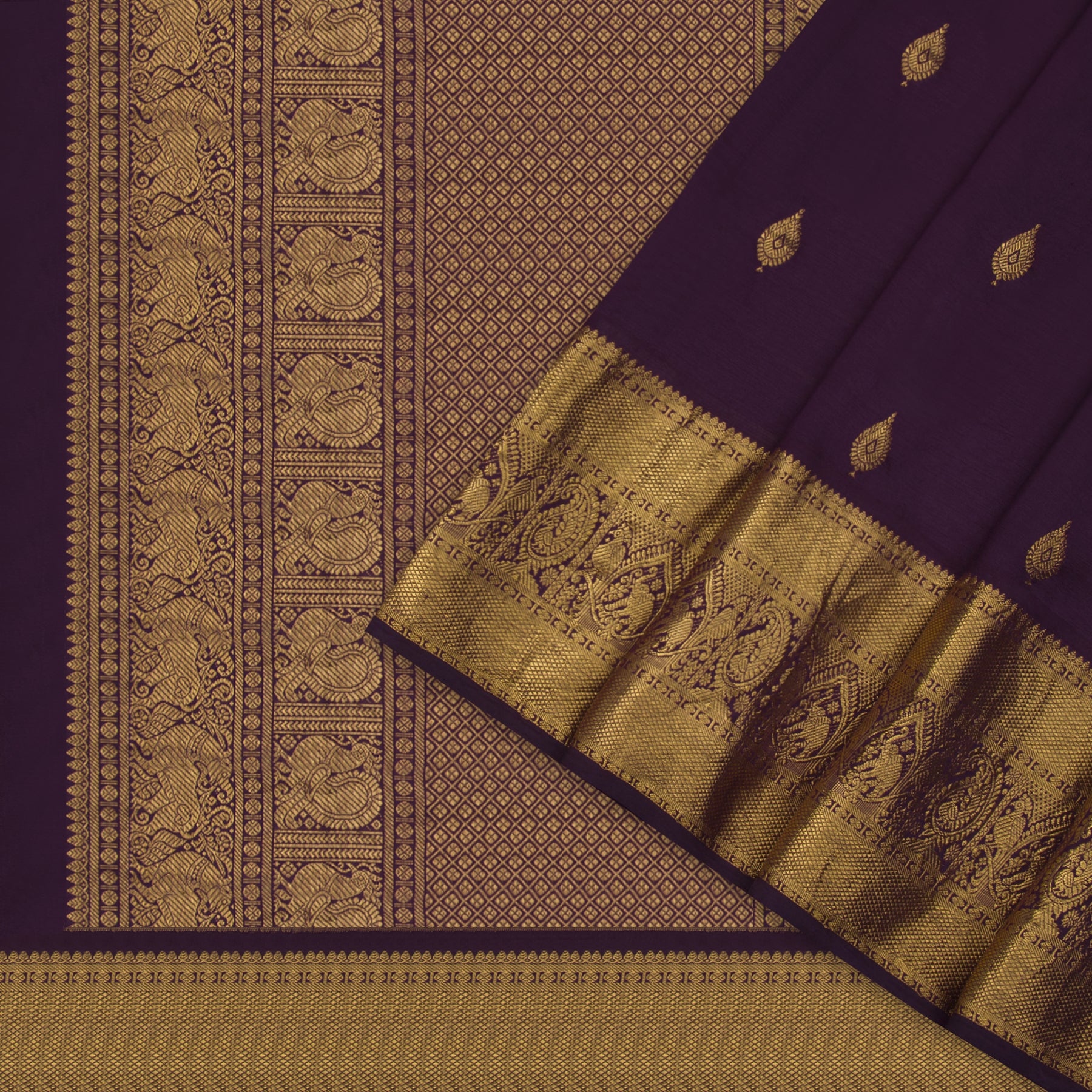 Kanakavalli Kanjivaram Silk Sari 22-110-HS001-05942 - Cover View