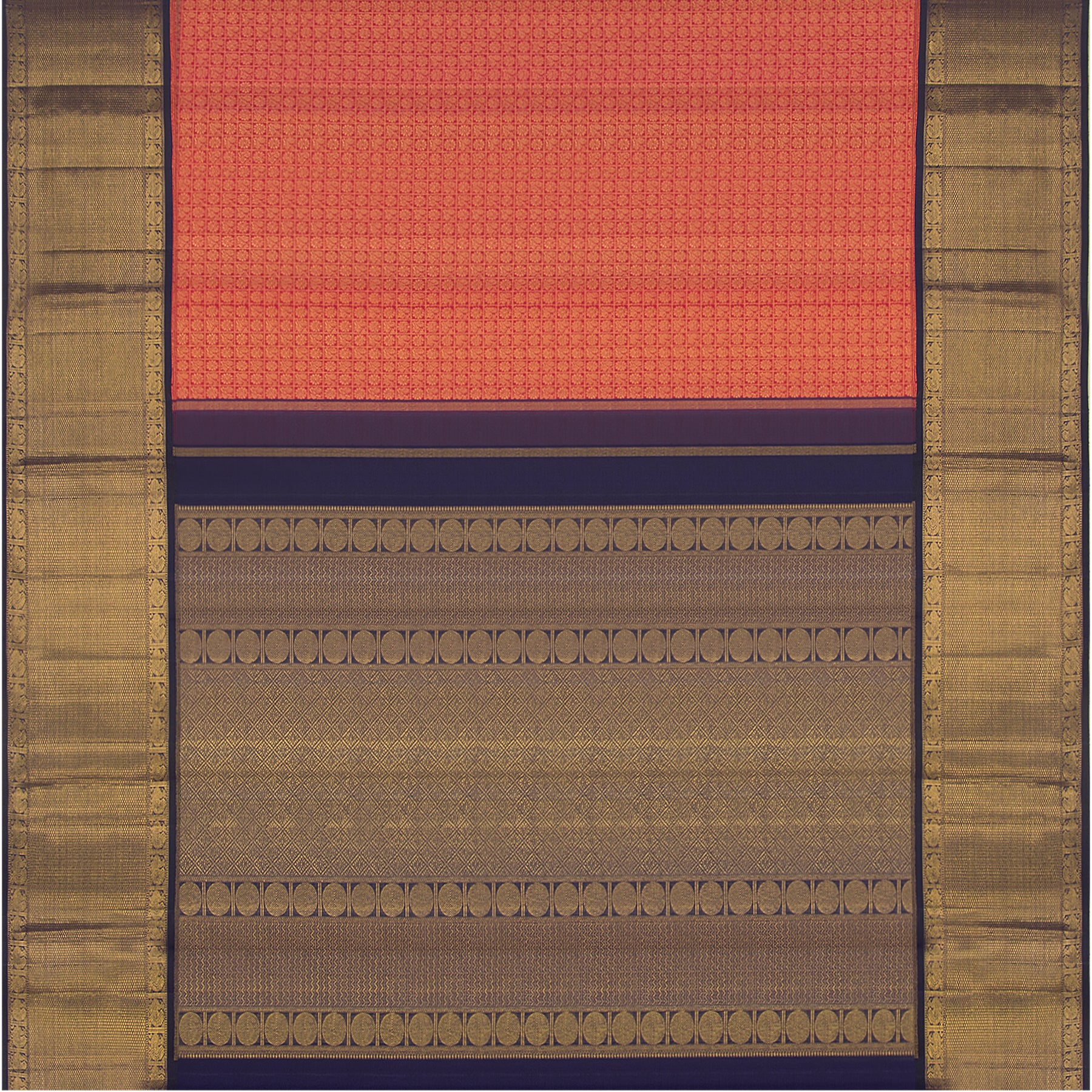 Kanakavalli Kanjivaram Silk Sari 22-110-HS001-06605 - Full View
