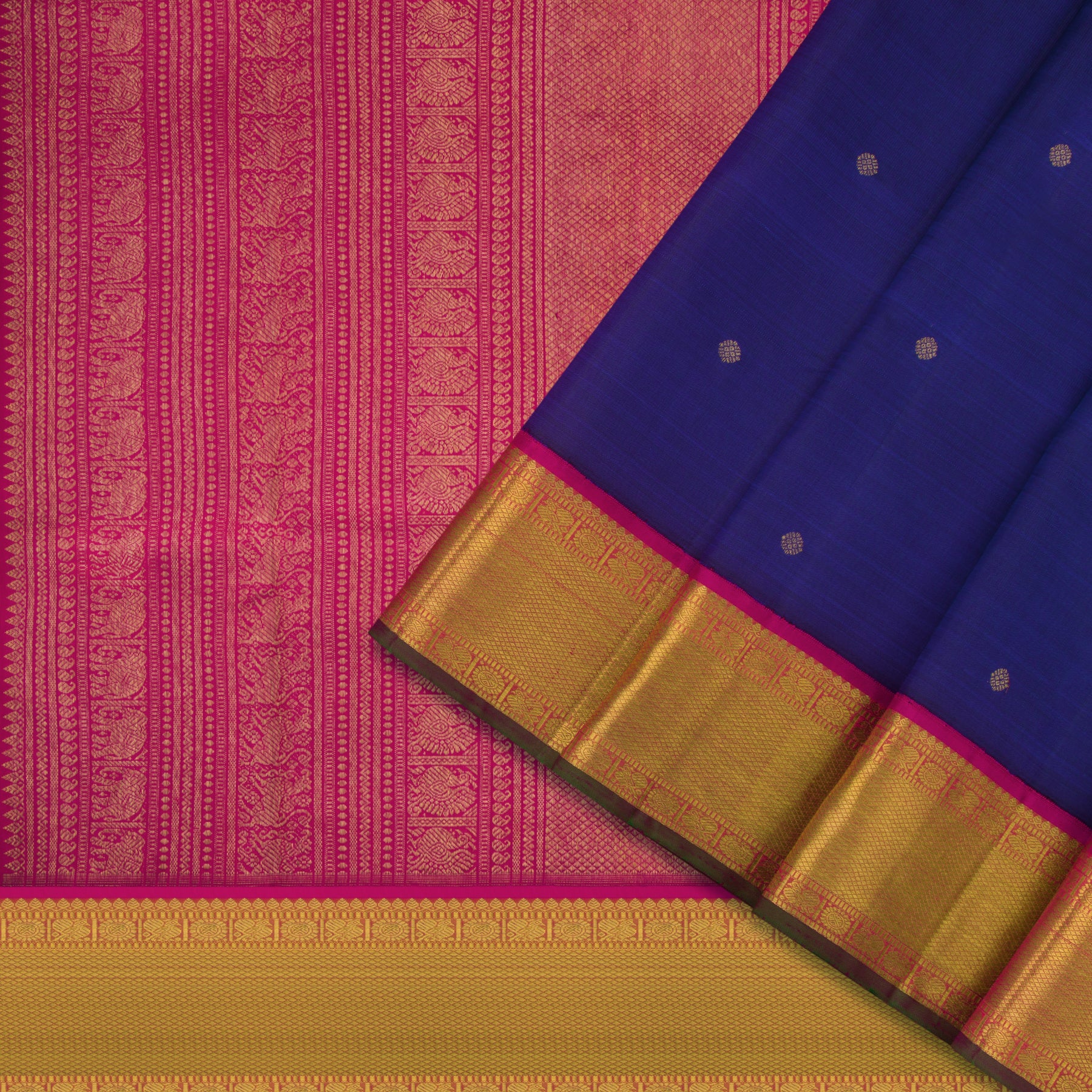 Kanakavalli Kanjivaram Silk Sari 22-110-HS001-09465 - Cover View