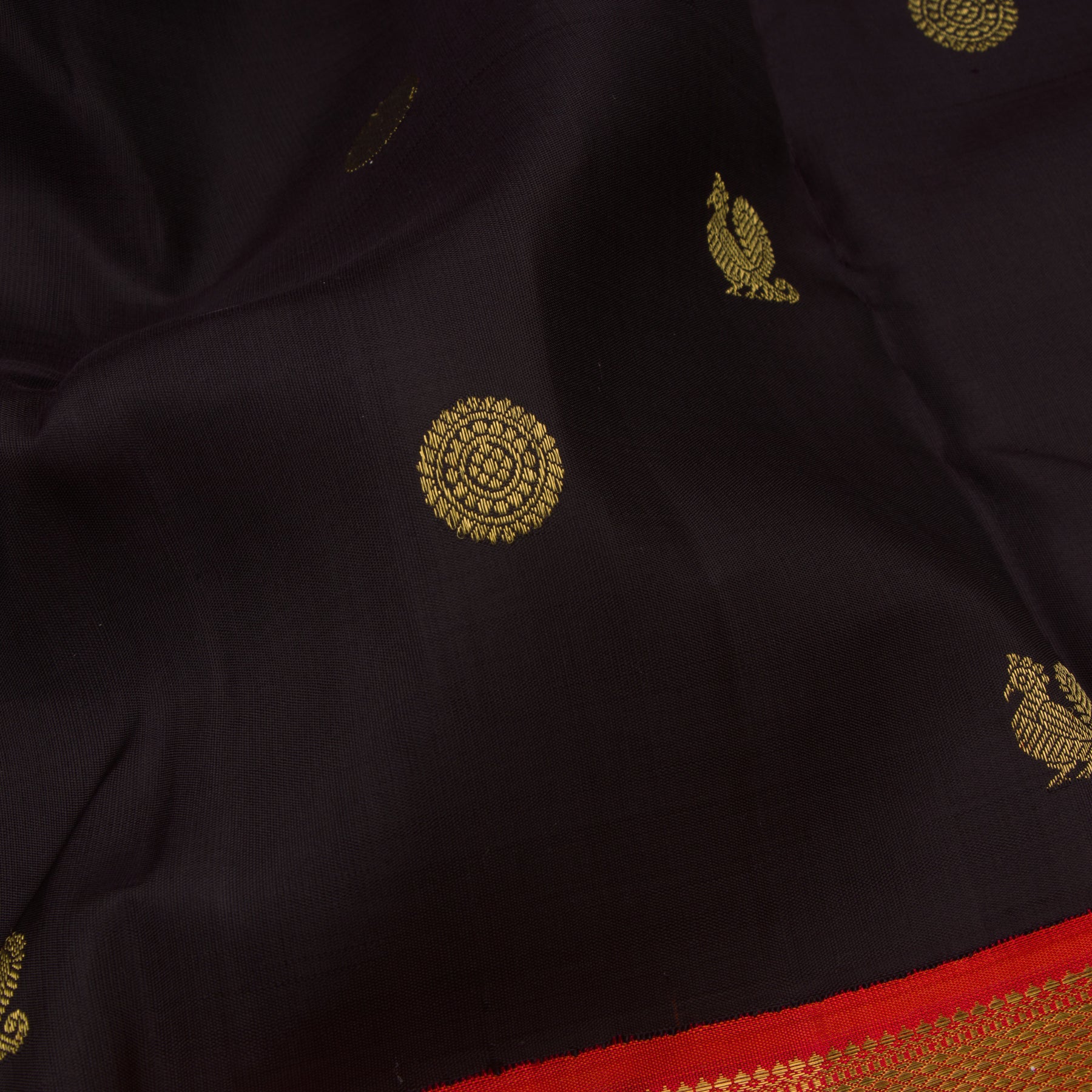 Kanakavalli Kanjivaram Silk Sari 22-110-HS001-10981 - Fabric View