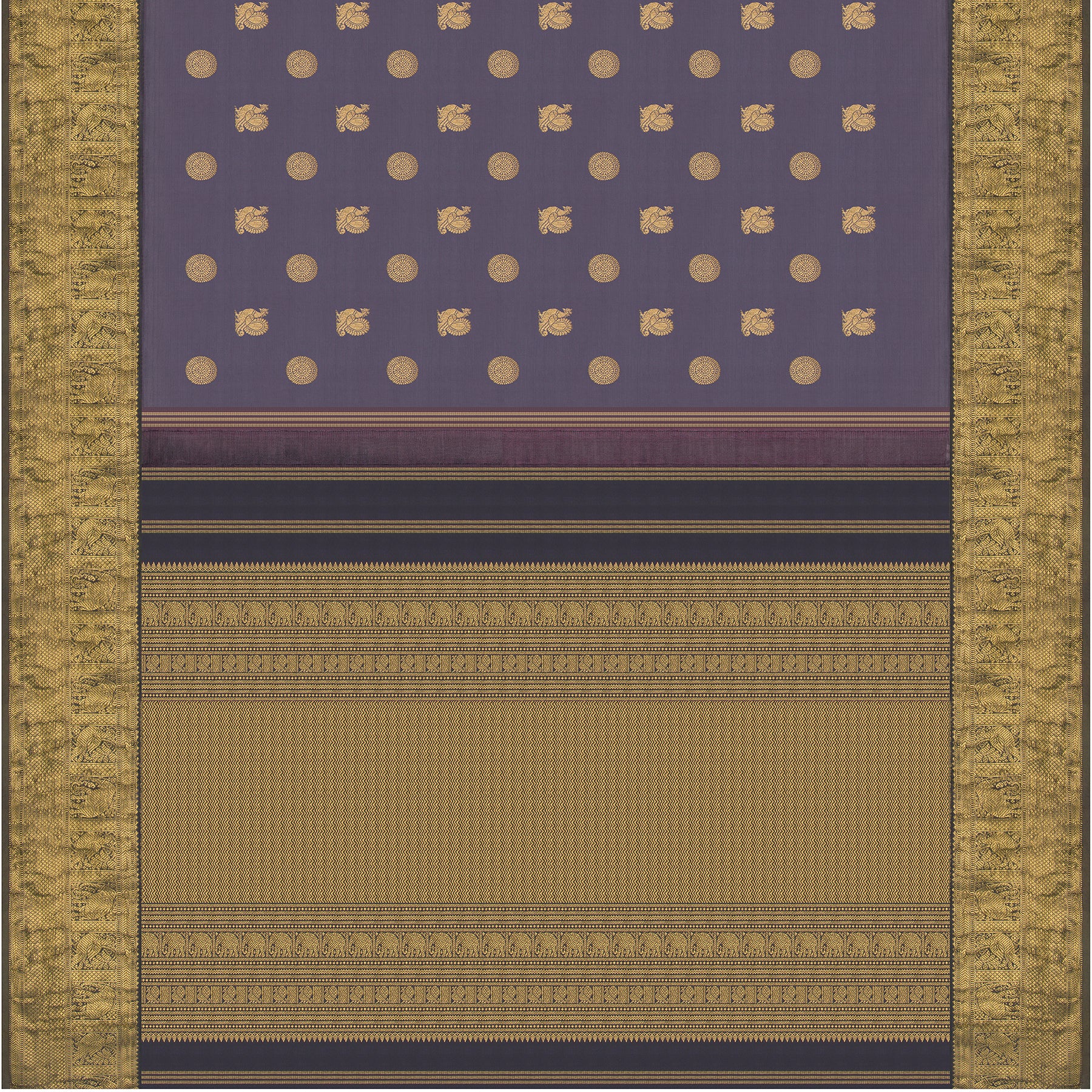 Kanakavalli Kanjivaram Silk Sari 22-110-HS001-11048 - Full View