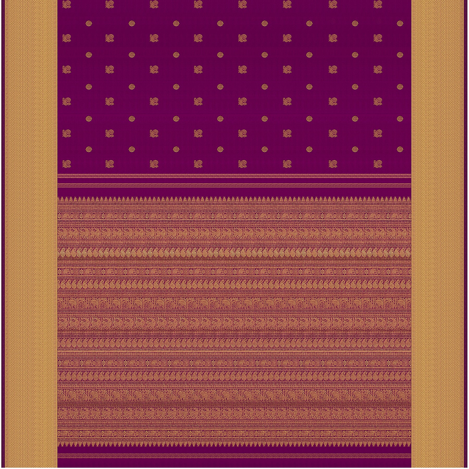 Kanakavalli Kanjivaram Silk Sari 22-110-HS001-11076 - Full View