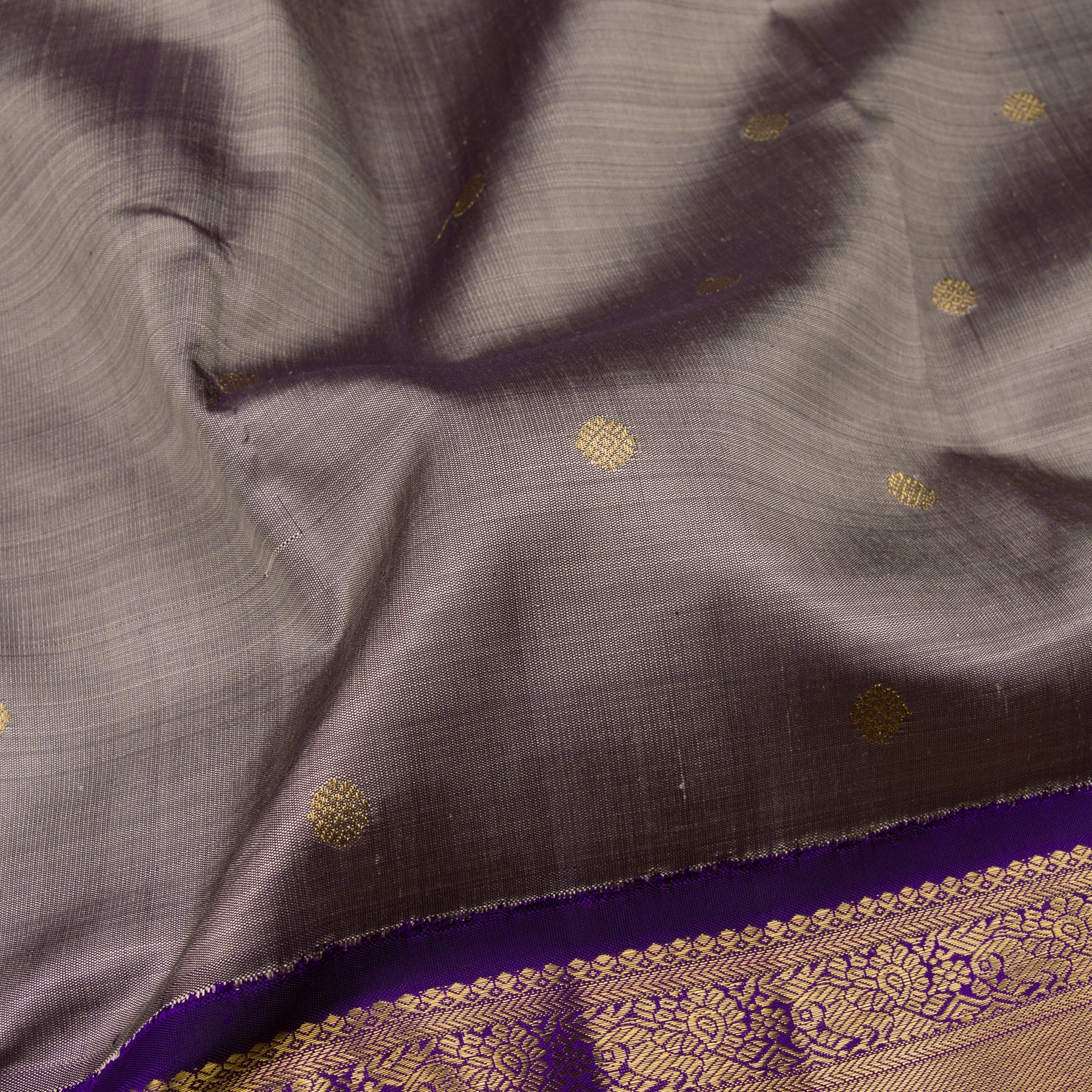 Kanakavalli Kanjivaram Silk Sari 22-110-HS001-12159 - Fabric View