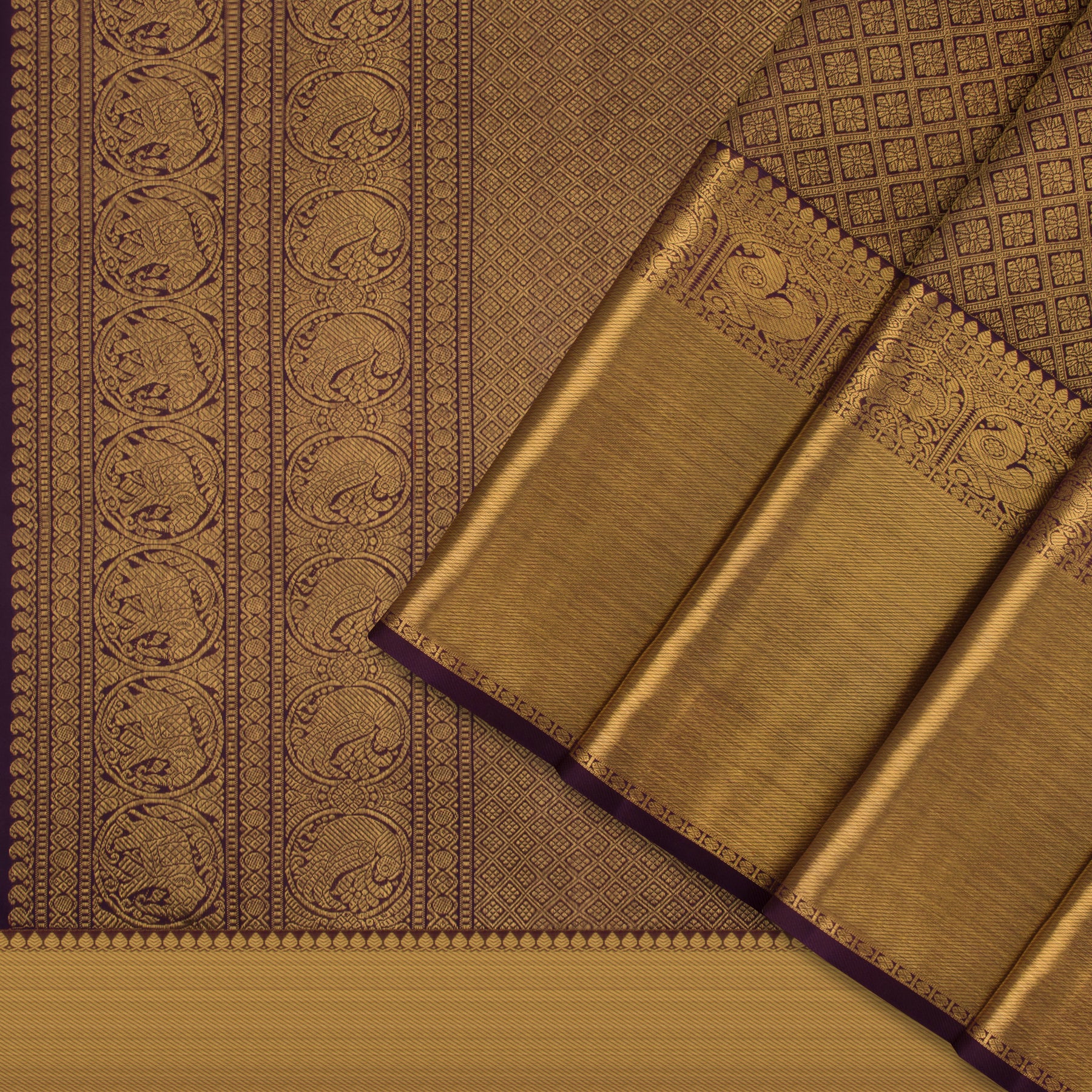 Kanakavalli Kanjivaram Silk Sari 22-110-HS001-13585 - Cover View