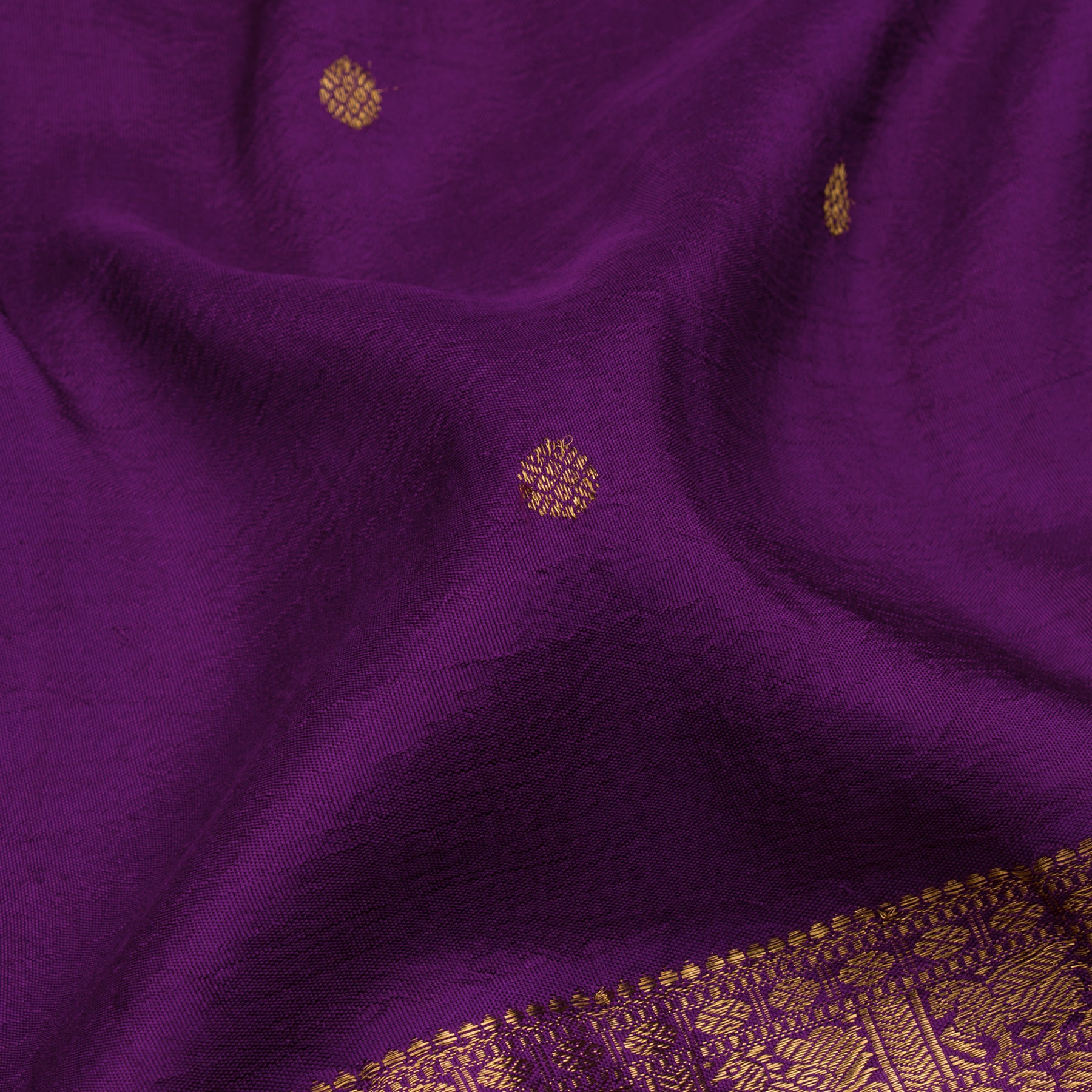 Kanakavalli Kanjivaram Silk Sari 22-110-HS001-13942 - Fabric View