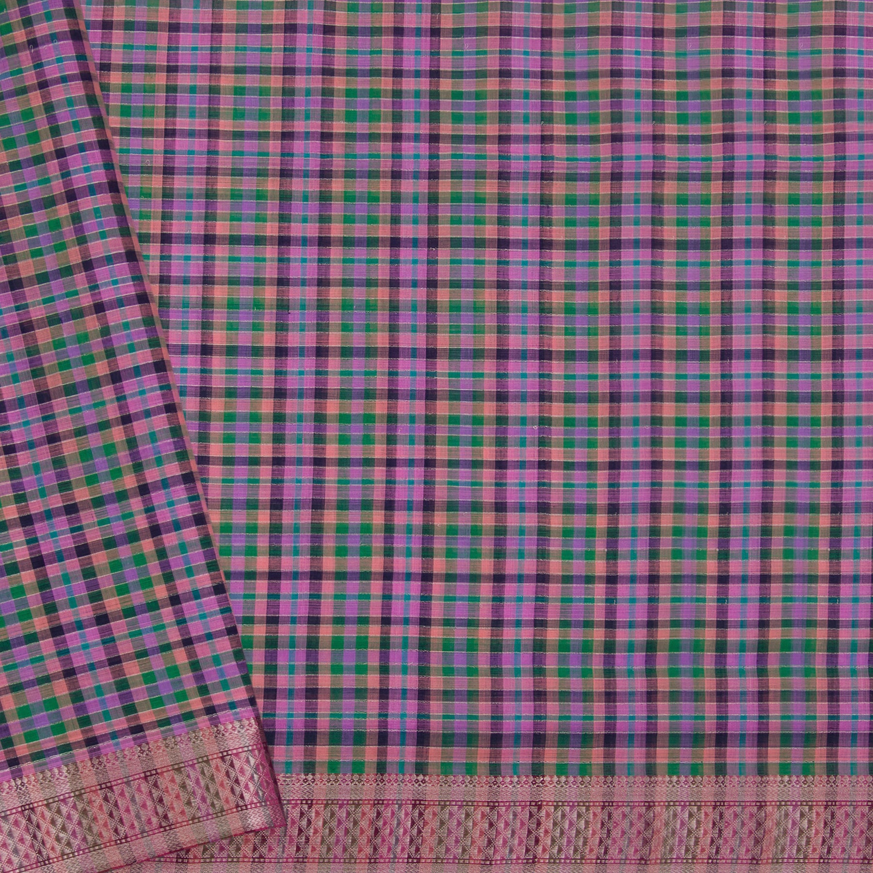 Kanakavalli Mangalgiri Cotton Sari 22-261-HS003-09150 - Blouse view