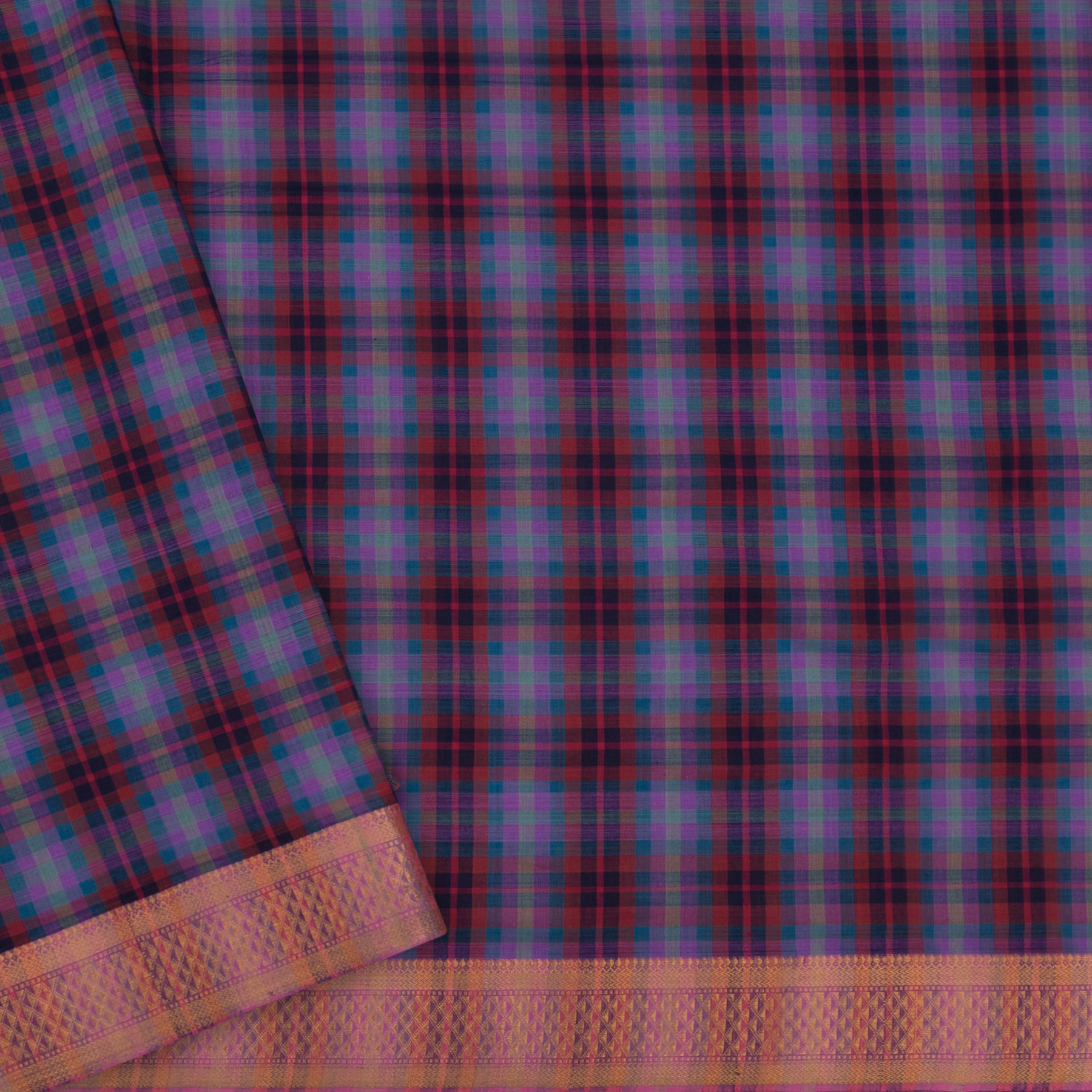 Kanakavalli Mangalgiri Cotton Sari 22-261-HS003-02935 - Blouse View