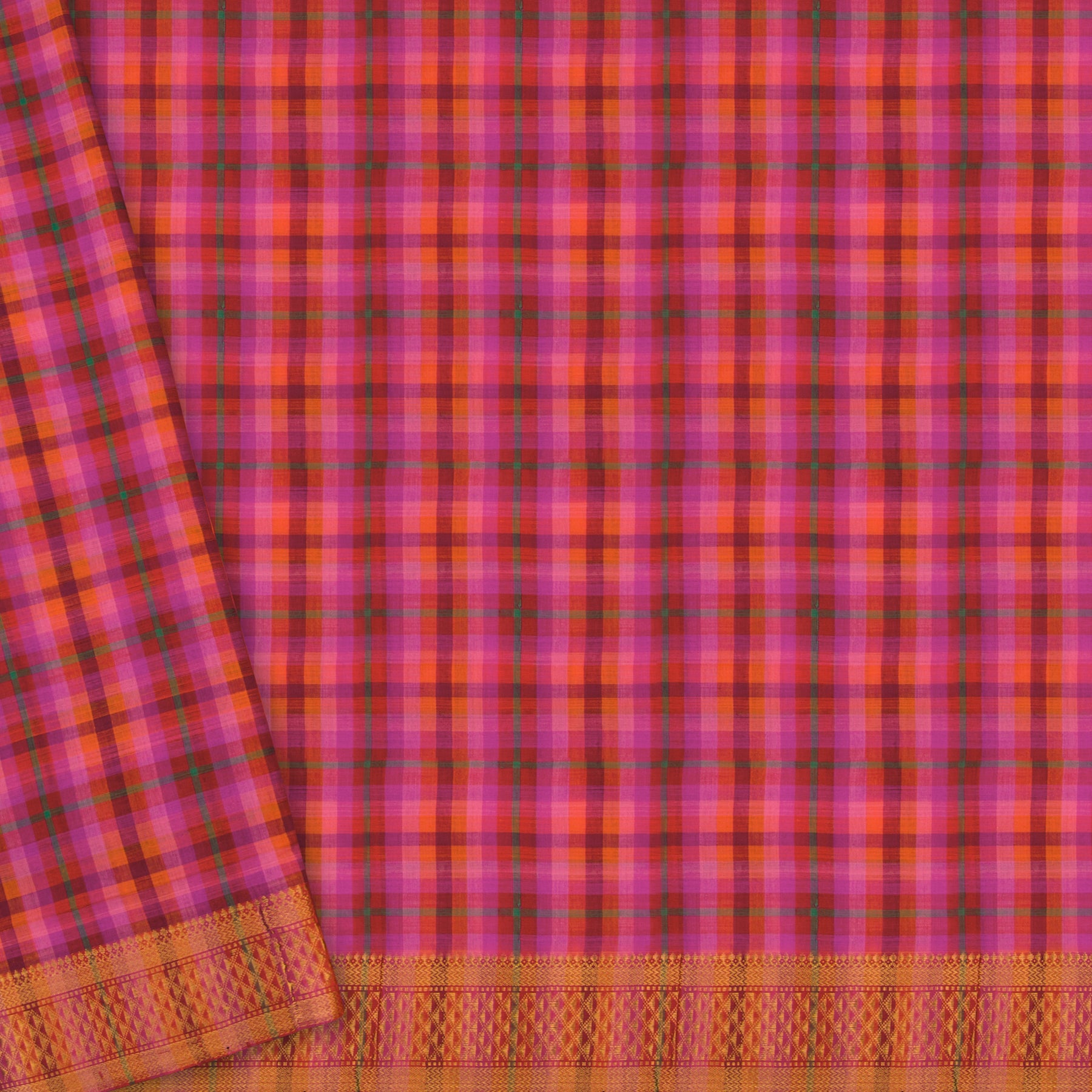 Kanakavalli Mangalgiri Cotton Sari 22-261-HS003-04410 - Blouse View