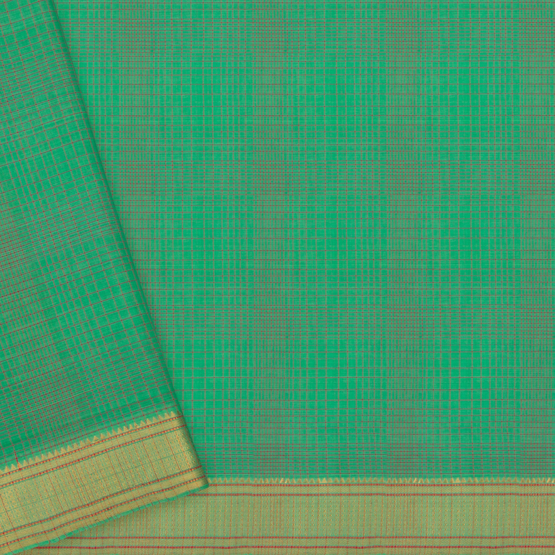 Kanakavalli Mangalgiri Cotton Sari 22-261-HS003-09116 - Blouse View