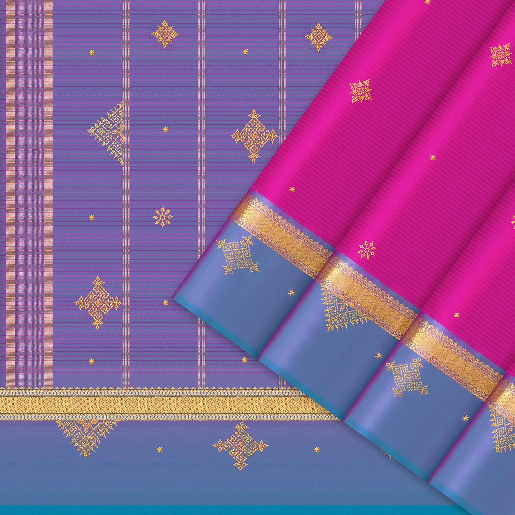 Kanakavalli X Kasuti Kanjivaram Silk Sari 22-430-HS001-00523 - Cover View