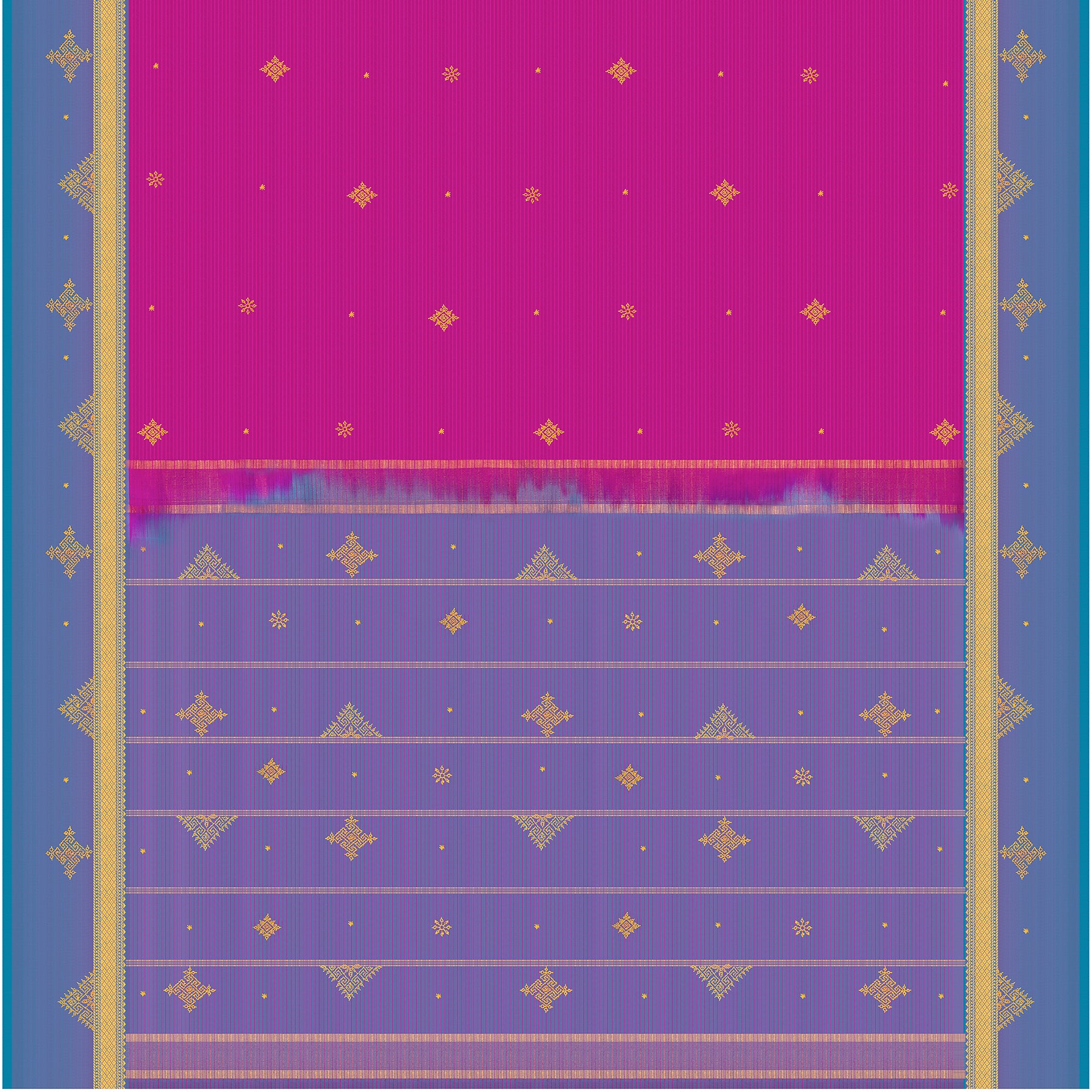 Kanakavalli X Kasuti Kanjivaram Silk Sari 22-430-HS001-00523 - Full View