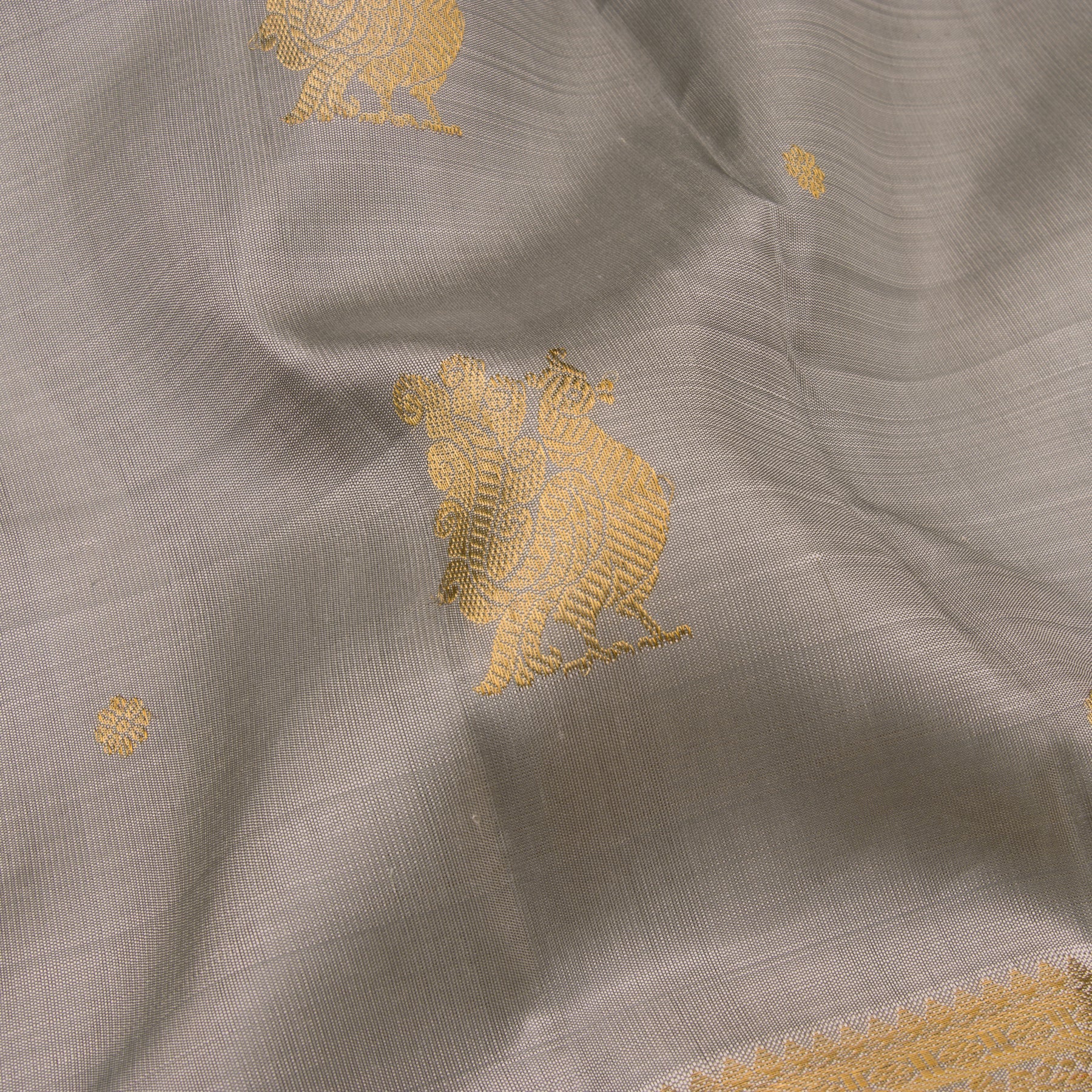 Kanakavalli Kanjivaram Silk Sari 22-595-HS001-09723 - Fabric View
