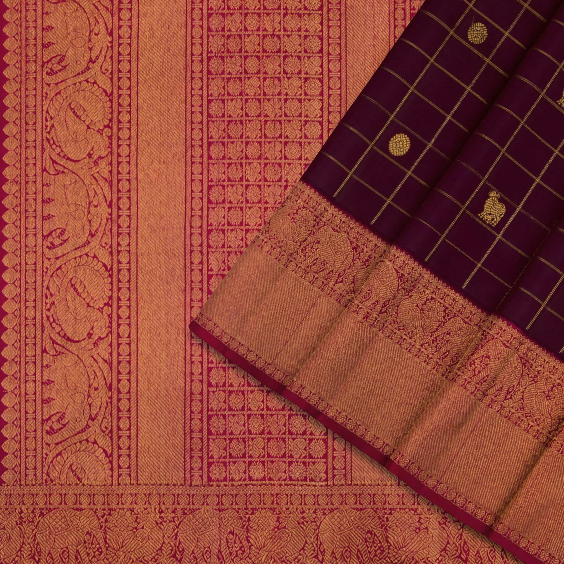 Kanakavalli Kanjivaram Silk Sari 22-595-HS001-10235 - Cover View