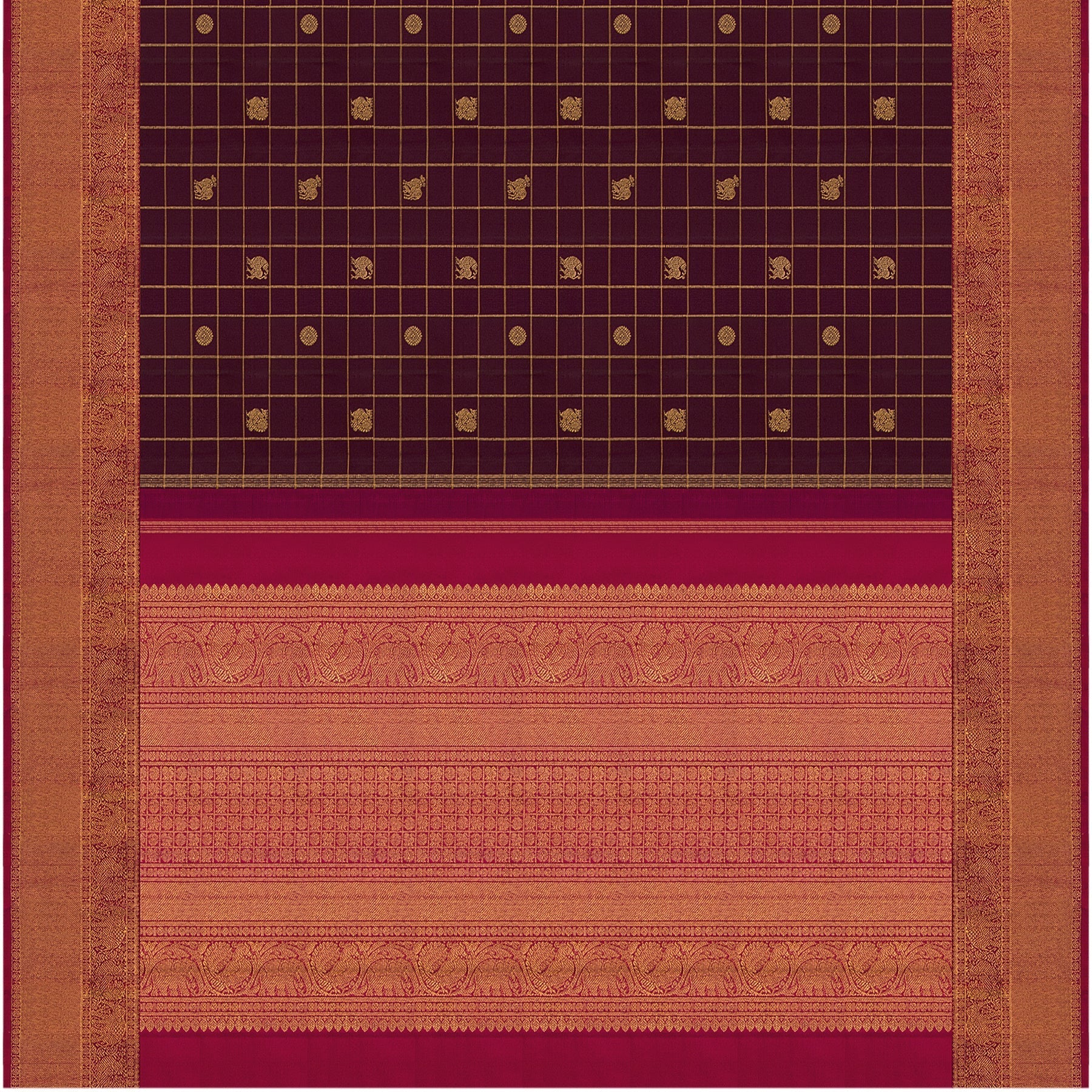 Kanakavalli Kanjivaram Silk Sari 22-595-HS001-10235 - Full View