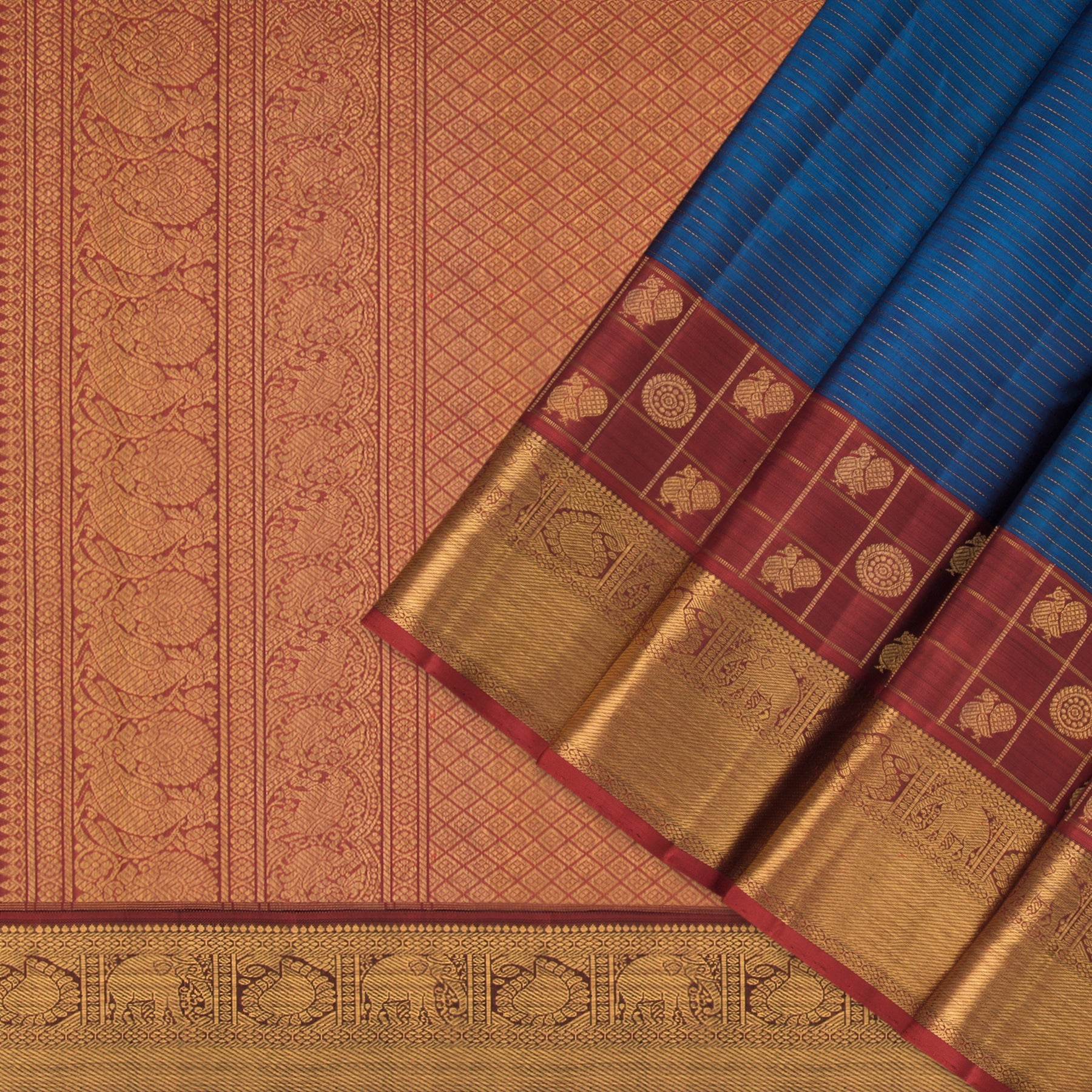 Kanakavalli Kanjivaram Silk Sari 22-595-HS001-10243 - Cover View