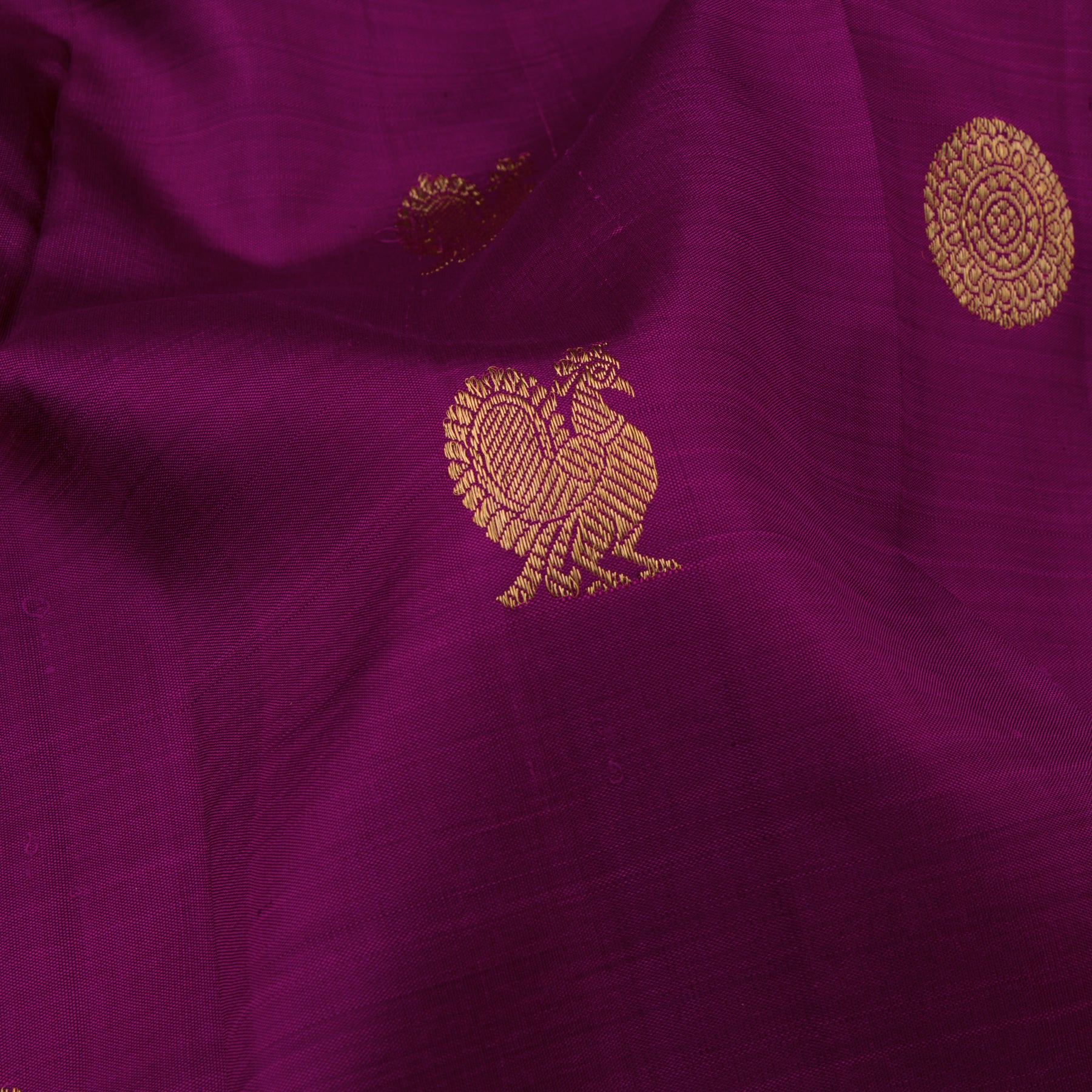 Kanakavalli Kanjivaram Silk Sari 22-595-HS001-11911 - Fabric View