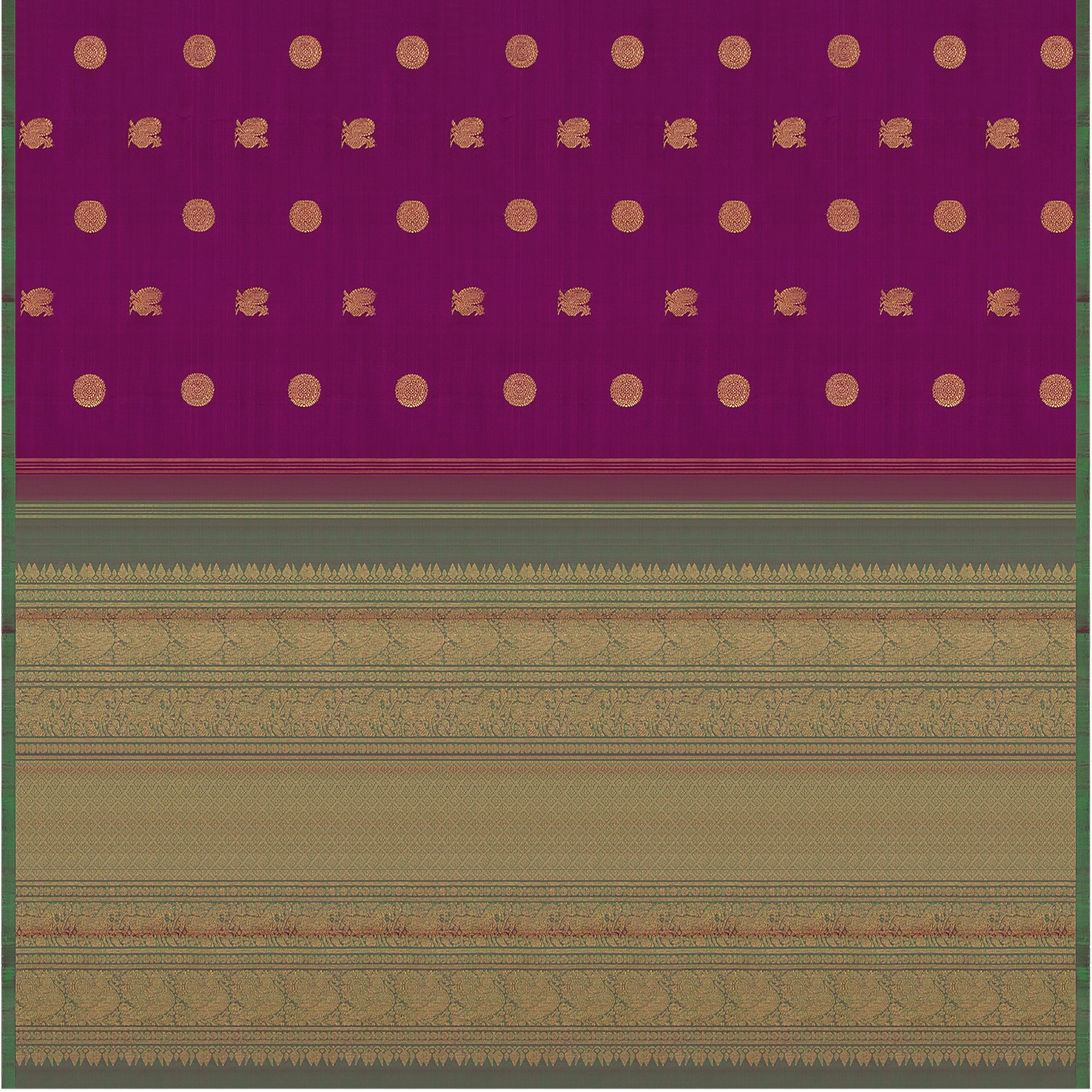 Kanakavalli Kanjivaram Silk Sari 22-595-HS001-11911 - Full View