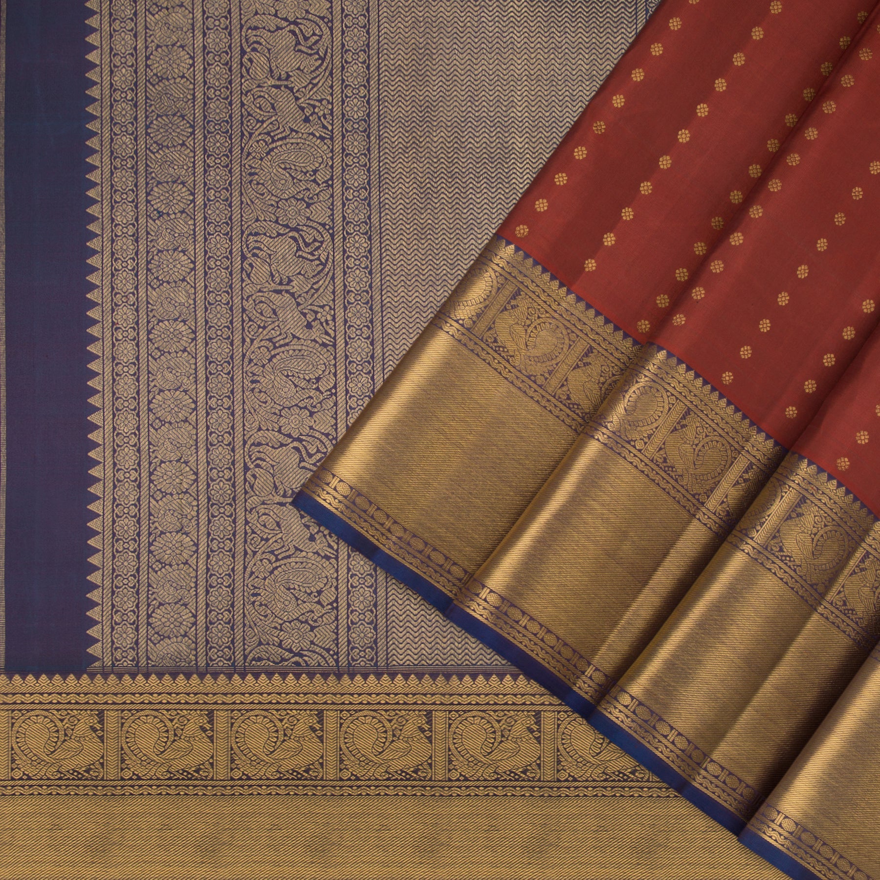 Kanakavalli Kanjivaram Silk Sari 22-595-HS001-12403 - Cover View