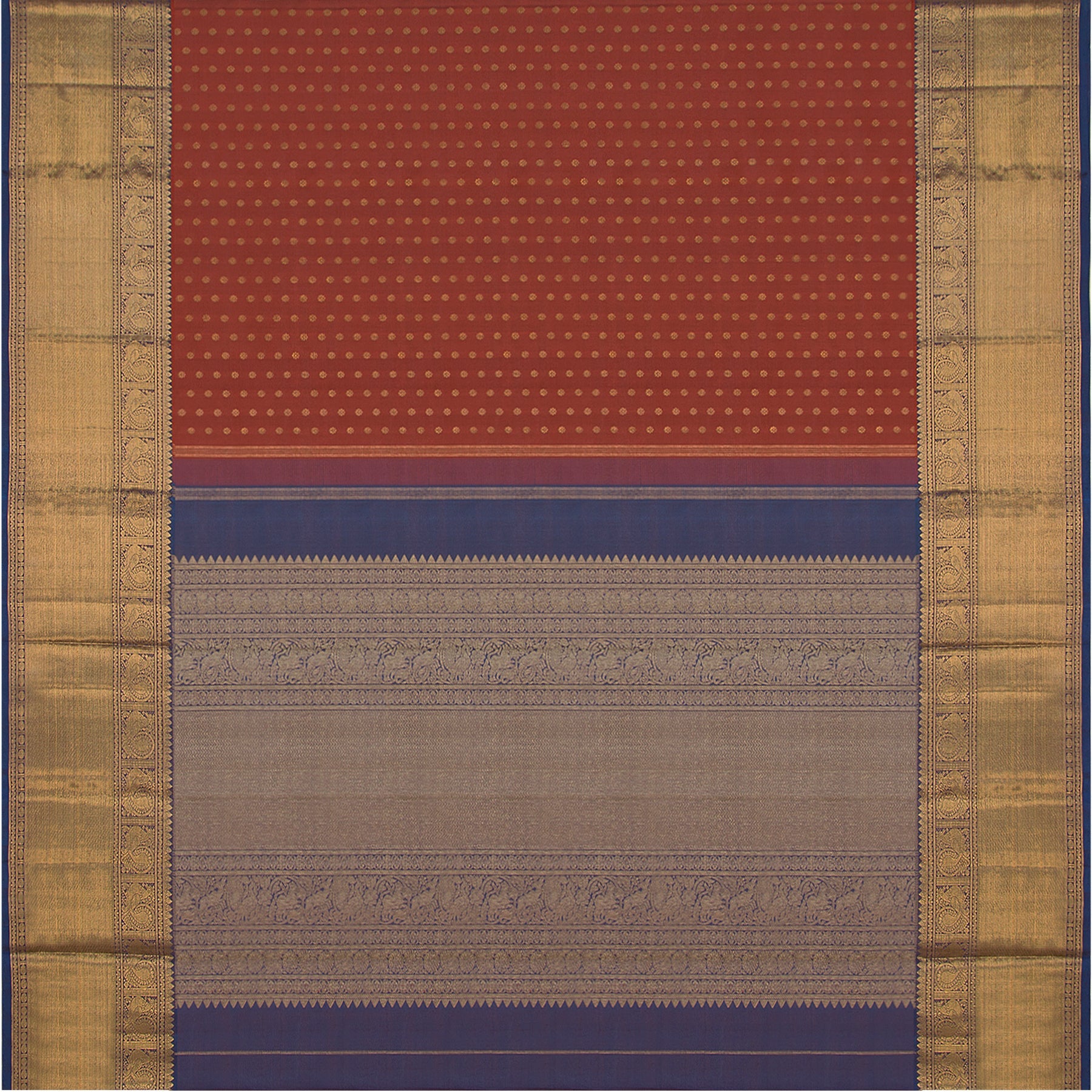 Kanakavalli Kanjivaram Silk Sari 22-595-HS001-12403 - Full View