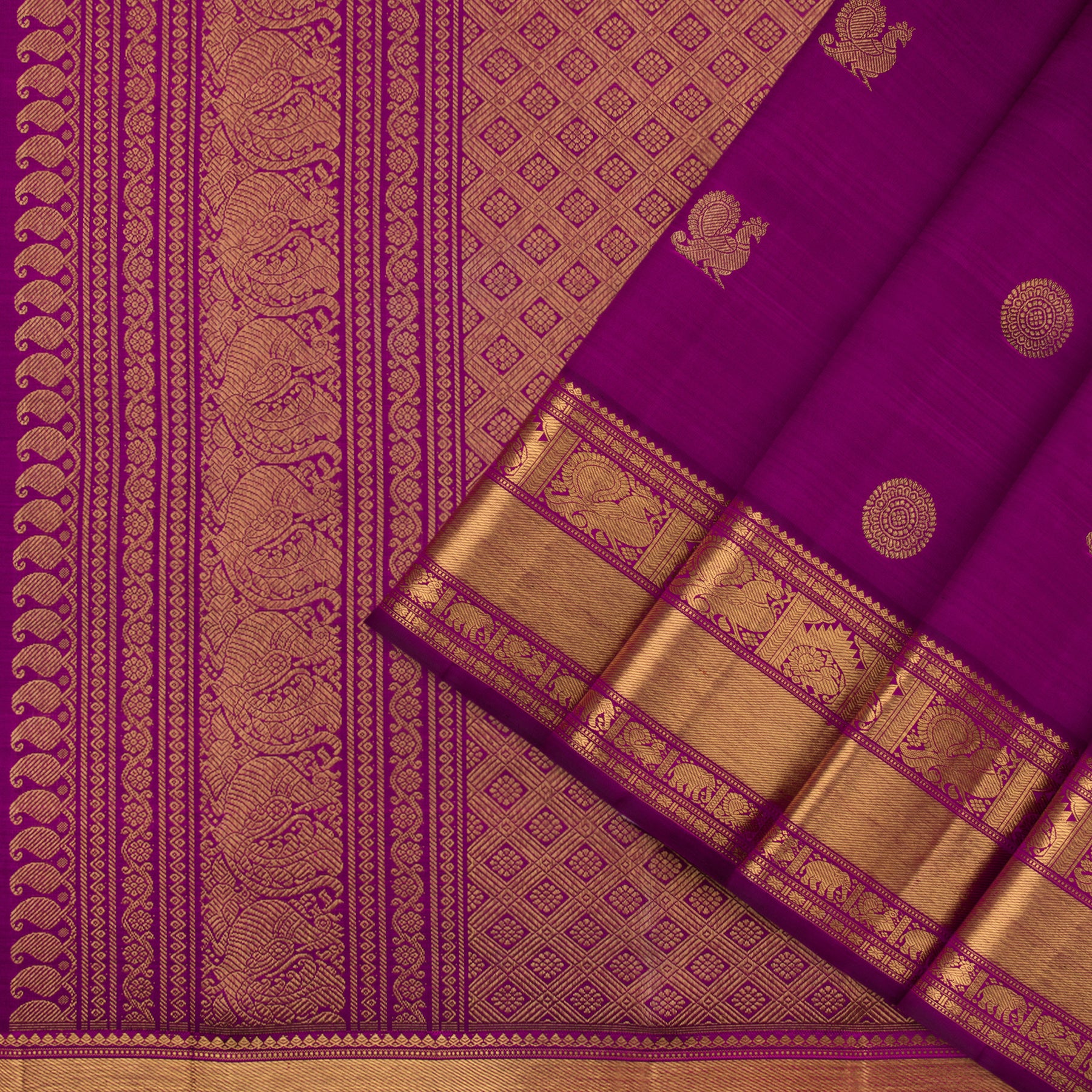 Kanakavalli Kanjivaram Silk Sari 22-595-HS001-13373 - Cover View