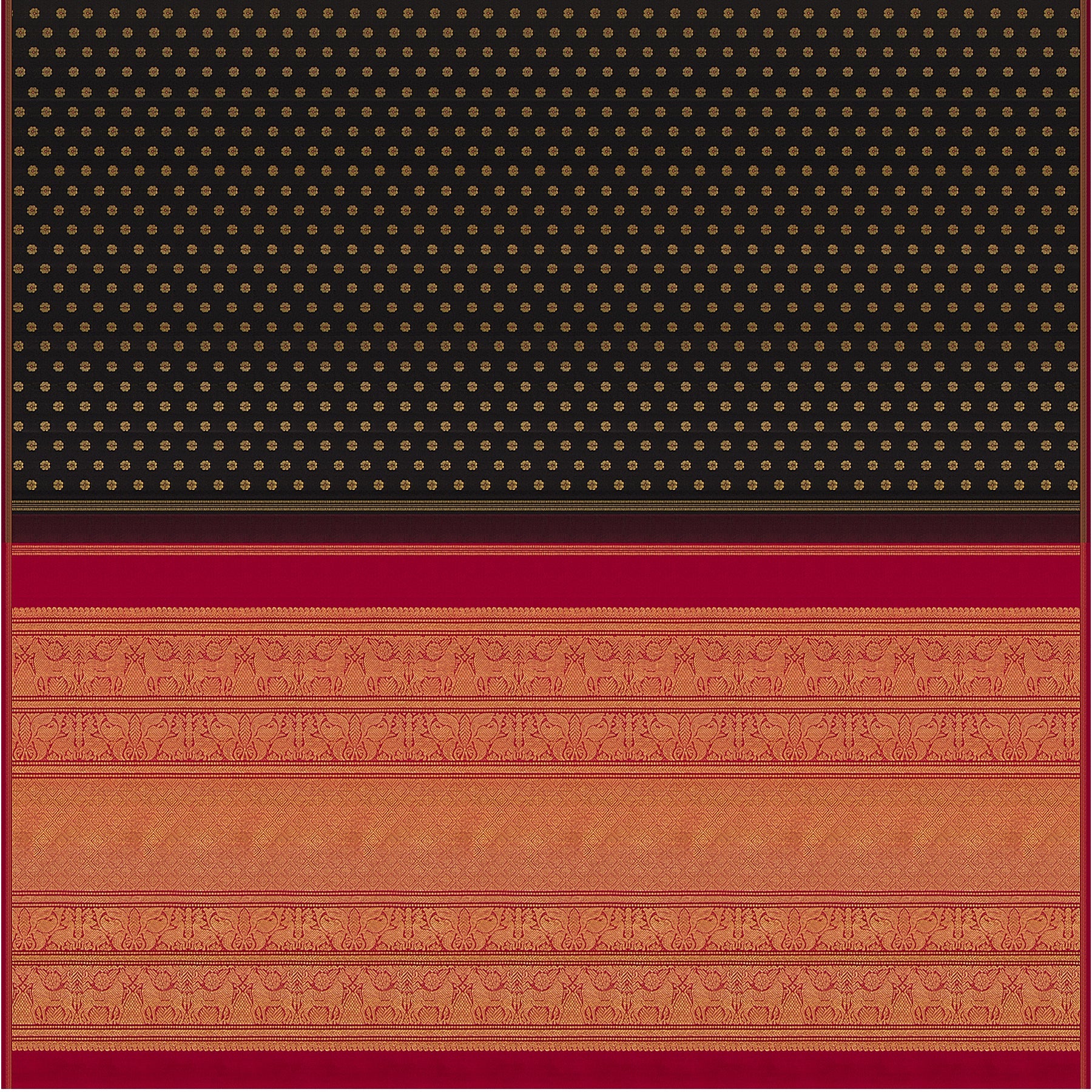 Kanakavalli Kanjivaram Silk Sari 22-595-HS001-13488 - Full View