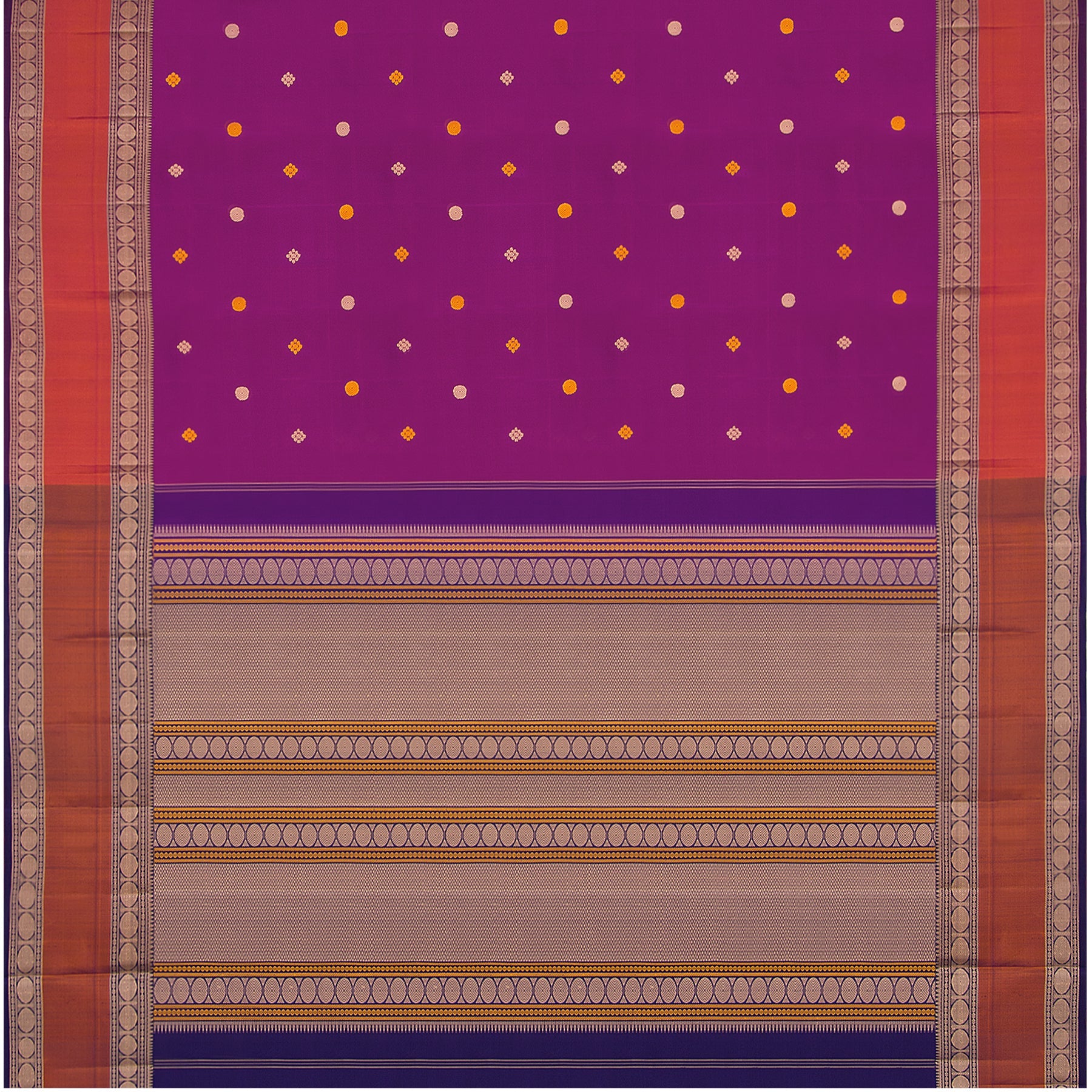 Kanakavalli Kanjivaram Silk Sari 22-598-HS001-14876 - Full View