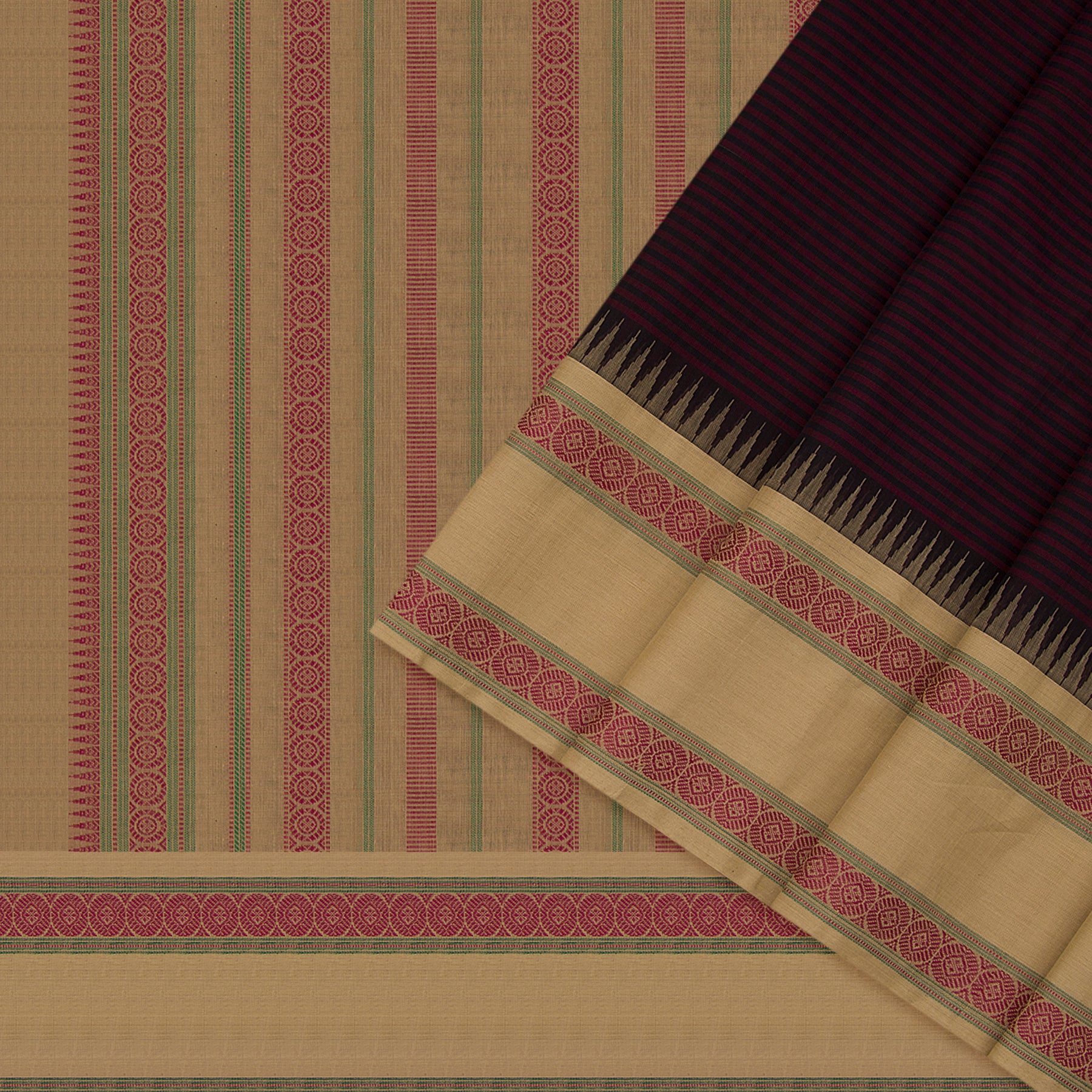 Kanakavalli Kanchi Cotton Sari 22-598-HS003-07688 - Cover View