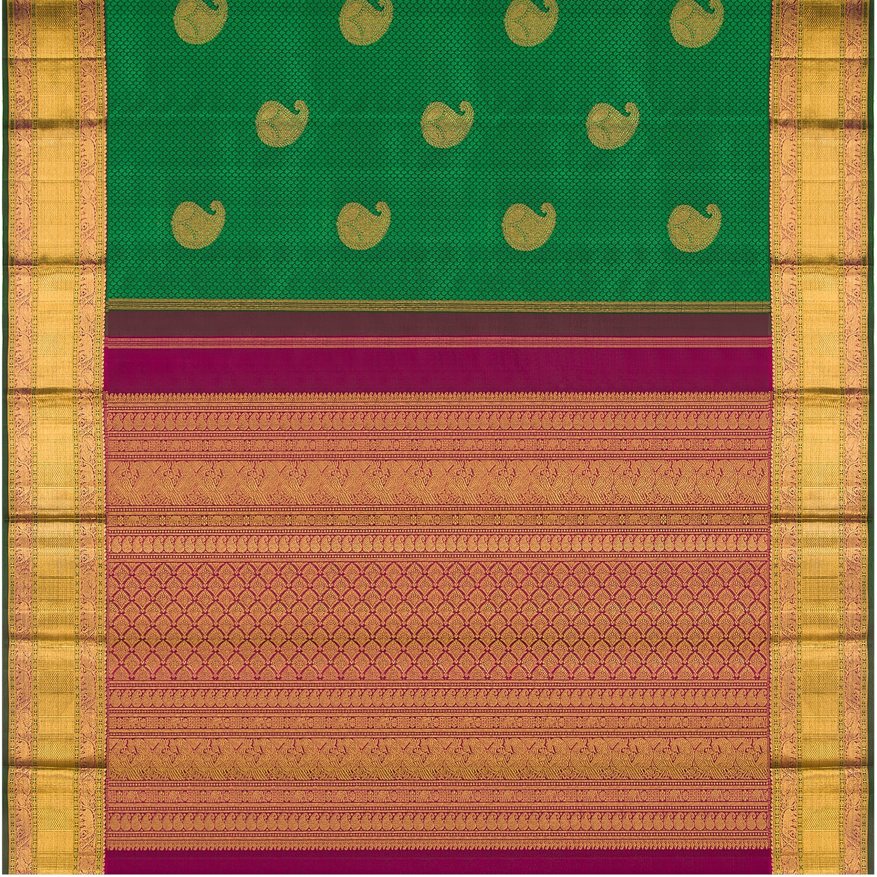 Kanakavalli Kanjivaram Silk Sari 22-599-HS001-05900 - Full View