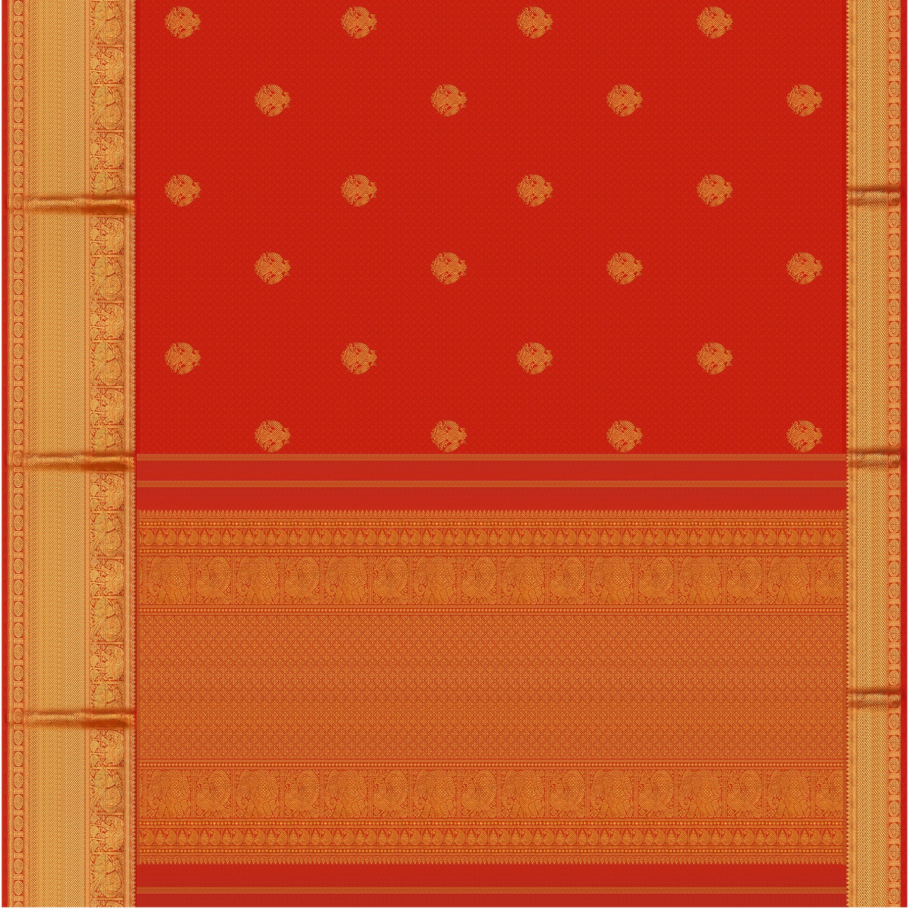 Kanakavalli Kanjivaram Silk Sari 22-599-HS001-06454 - Full View