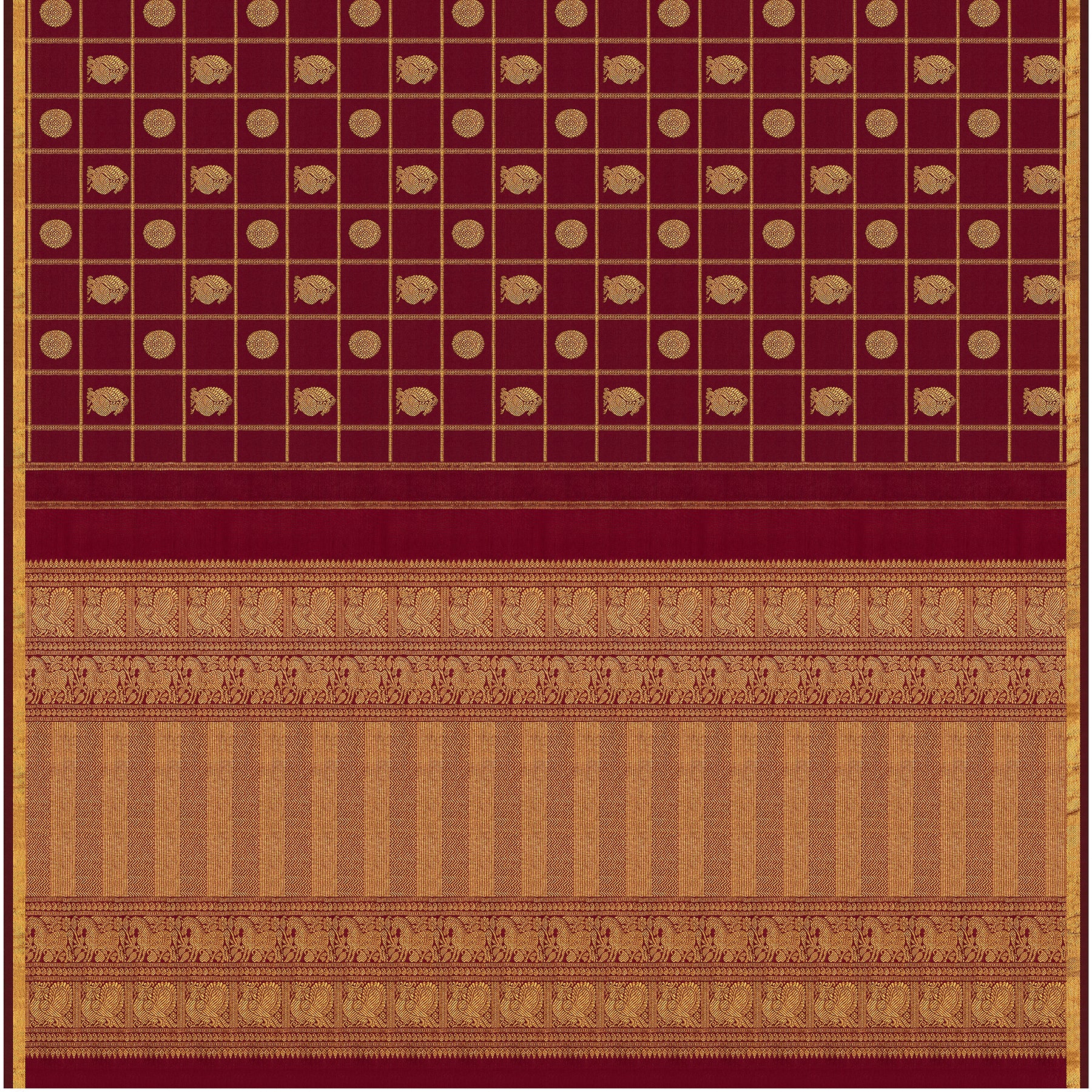 Kanakavalli Kanjivaram Silk Sari 22-599-HS001-07190 - Full View