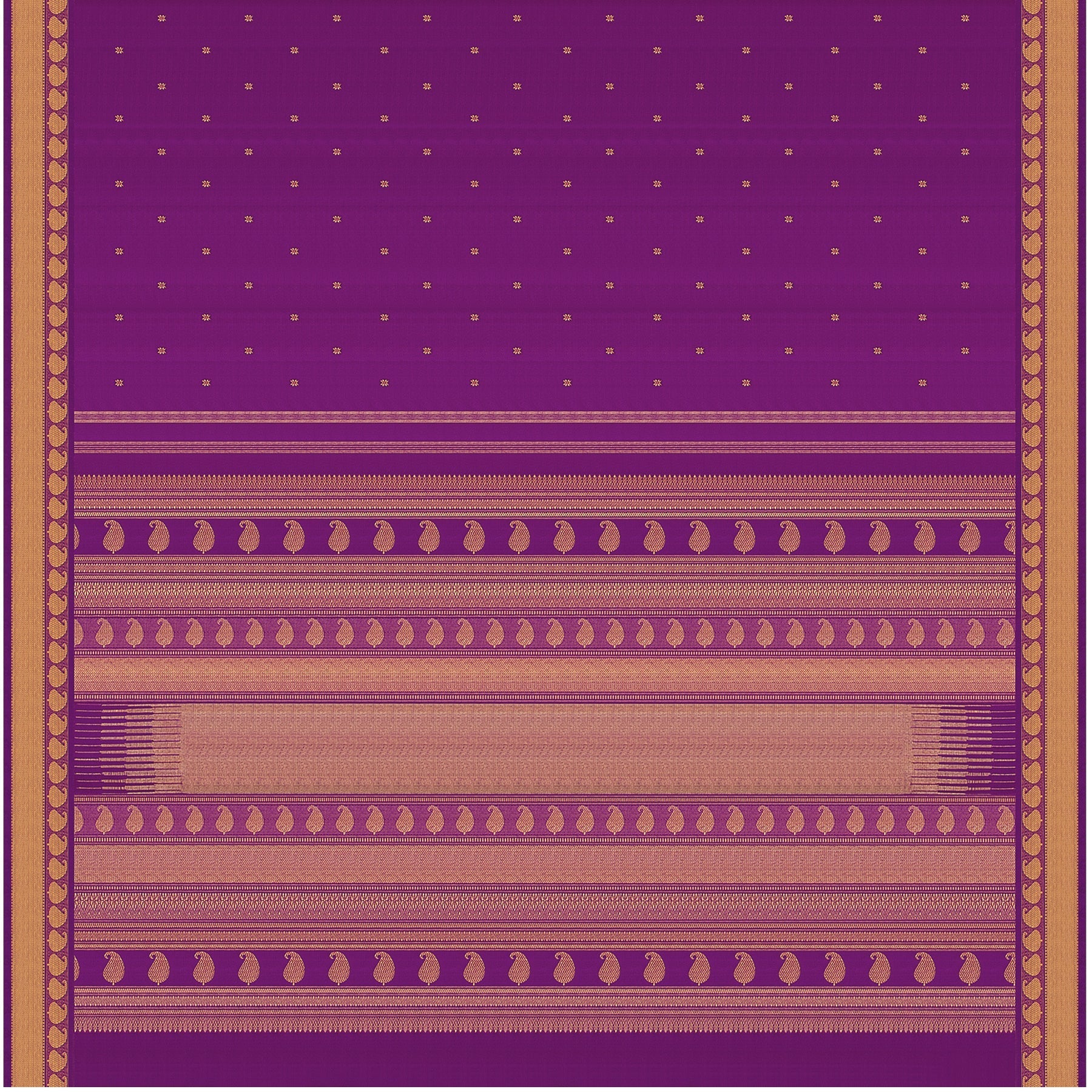 Kanakavalli Kanjivaram Silk Sari 22-599-HS001-09274 - Full View